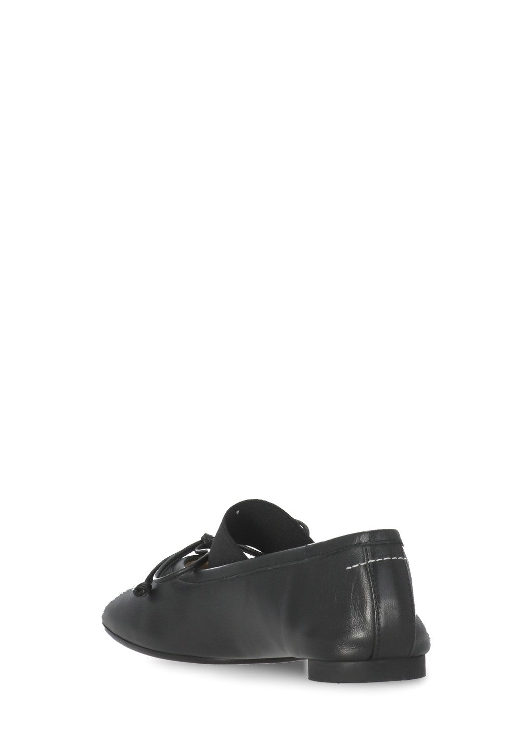Mm6 Maison Margiela Flat Shoes Black