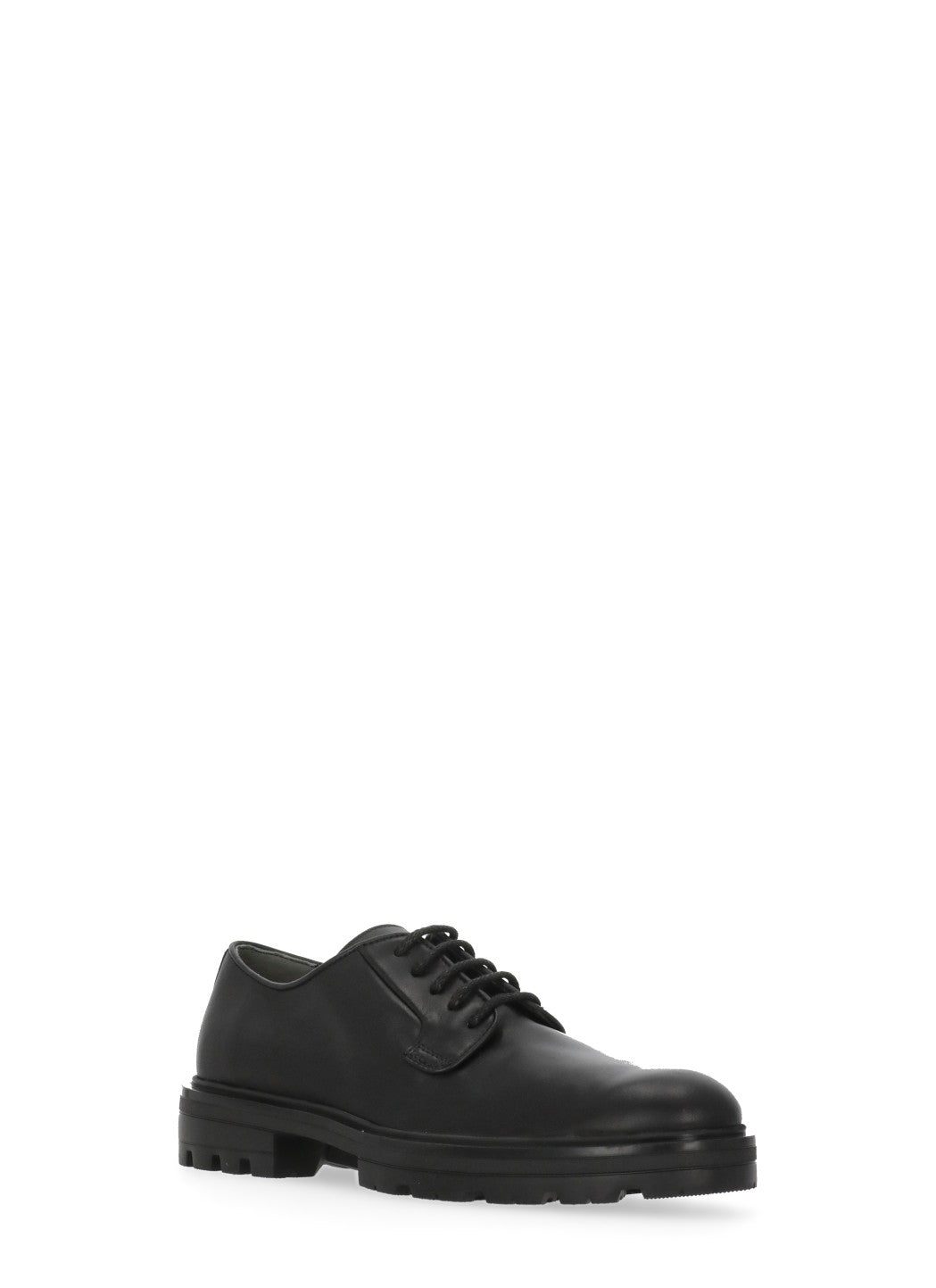 Hogan Flat shoes Black Cowhide Sole: Rubber