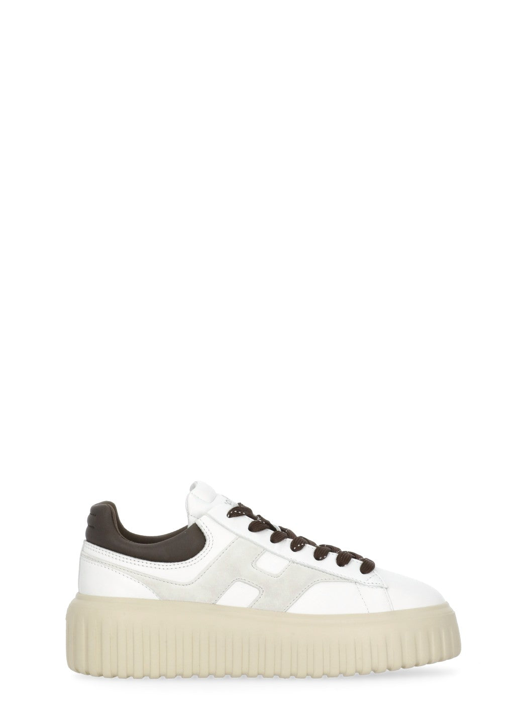 Hogan Sneakers White Cowhide Sole: Rubber