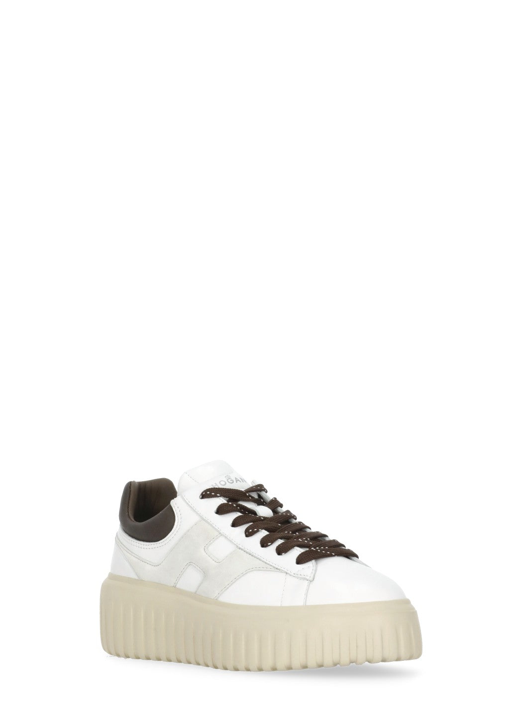 Hogan Sneakers White Cowhide Sole: Rubber