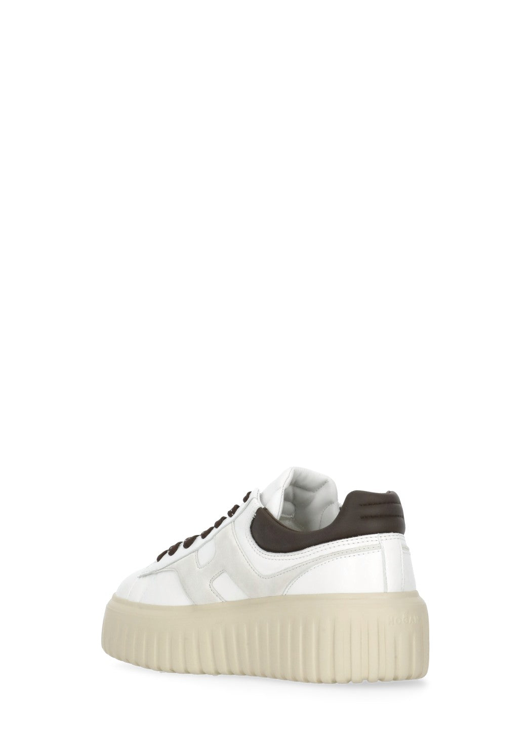 Hogan Sneakers White Cowhide Sole: Rubber
