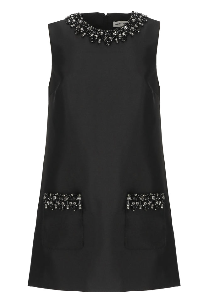 Self Portrait Dresses Black Polyester