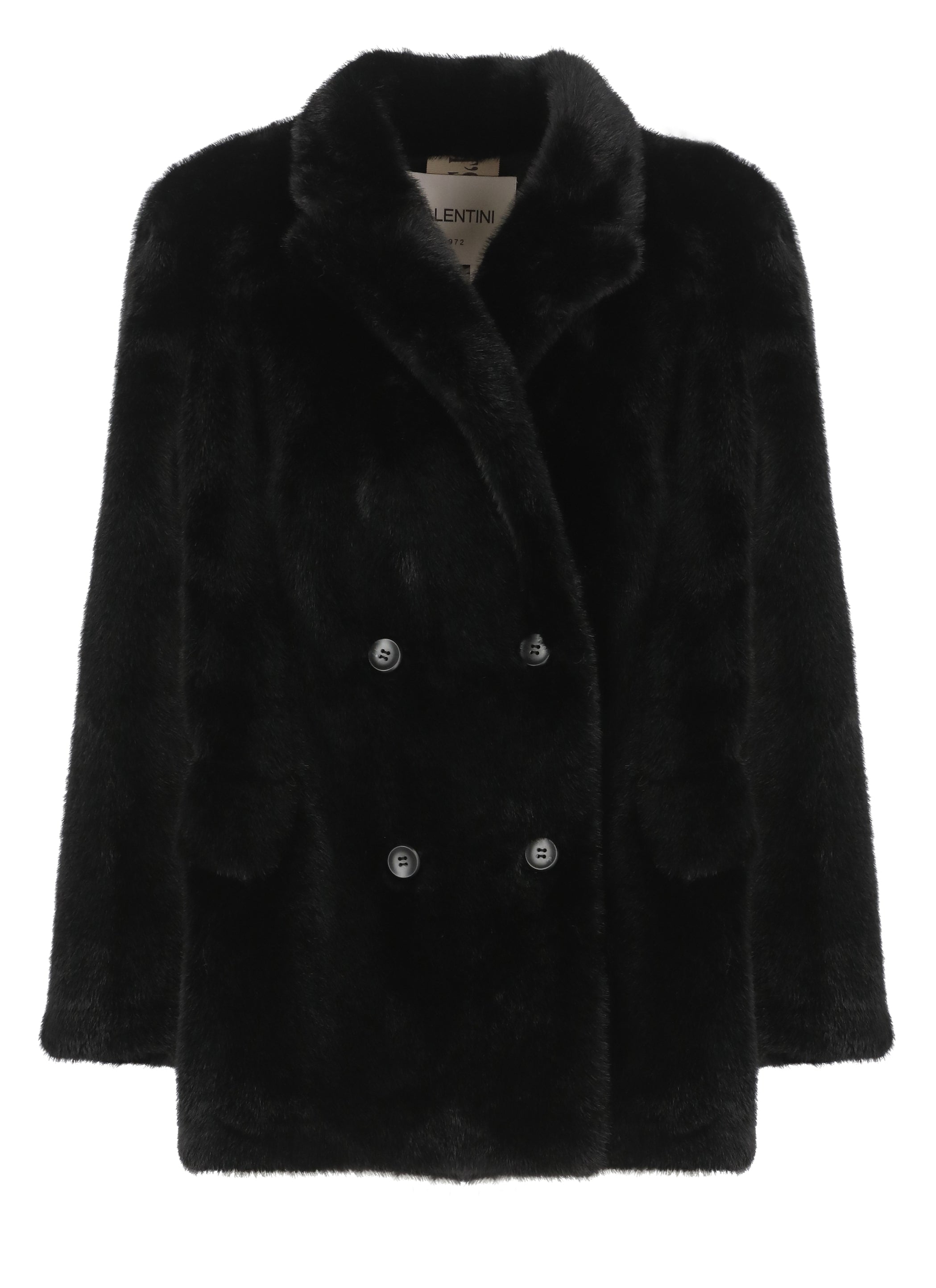 Valentini 1972 Coats Black Polyester