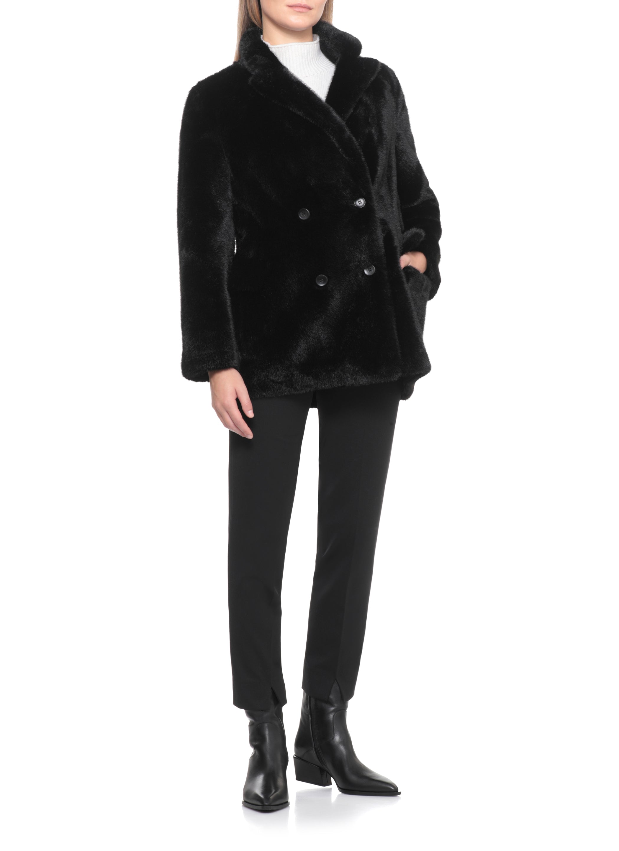 Valentini 1972 Coats Black Polyester