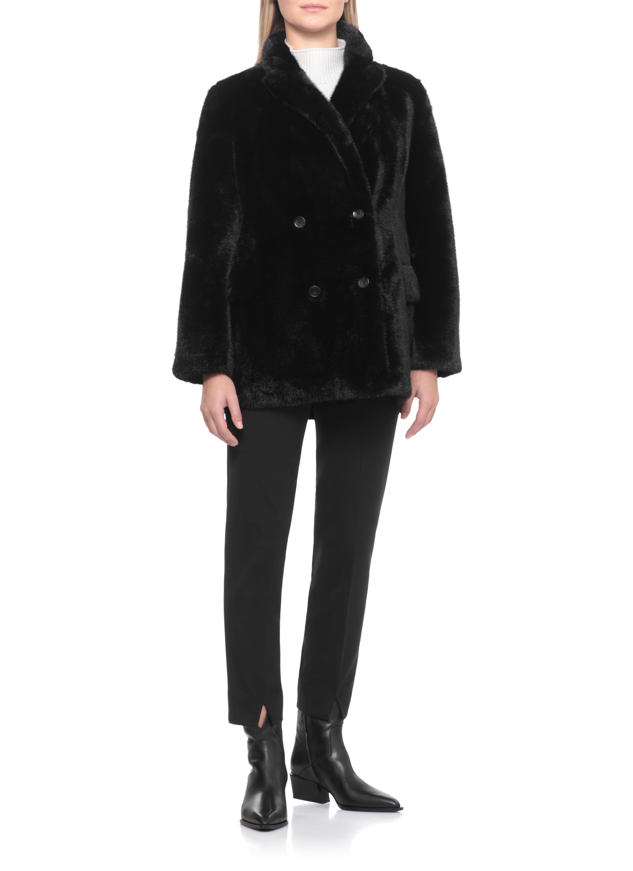 Valentini 1972 Coats Black Polyester