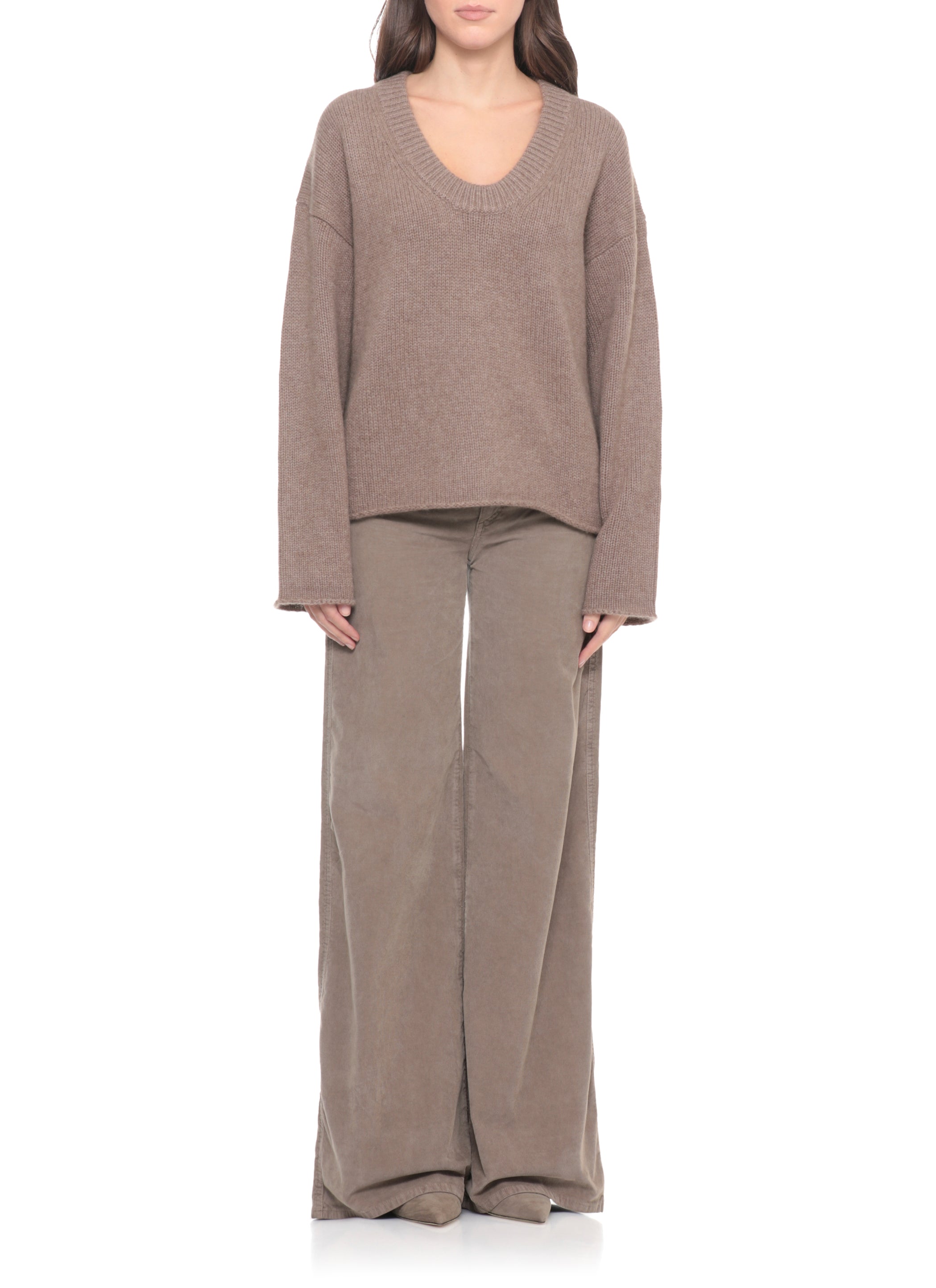 Loulou De Saison Sweaters Brown Cashmere