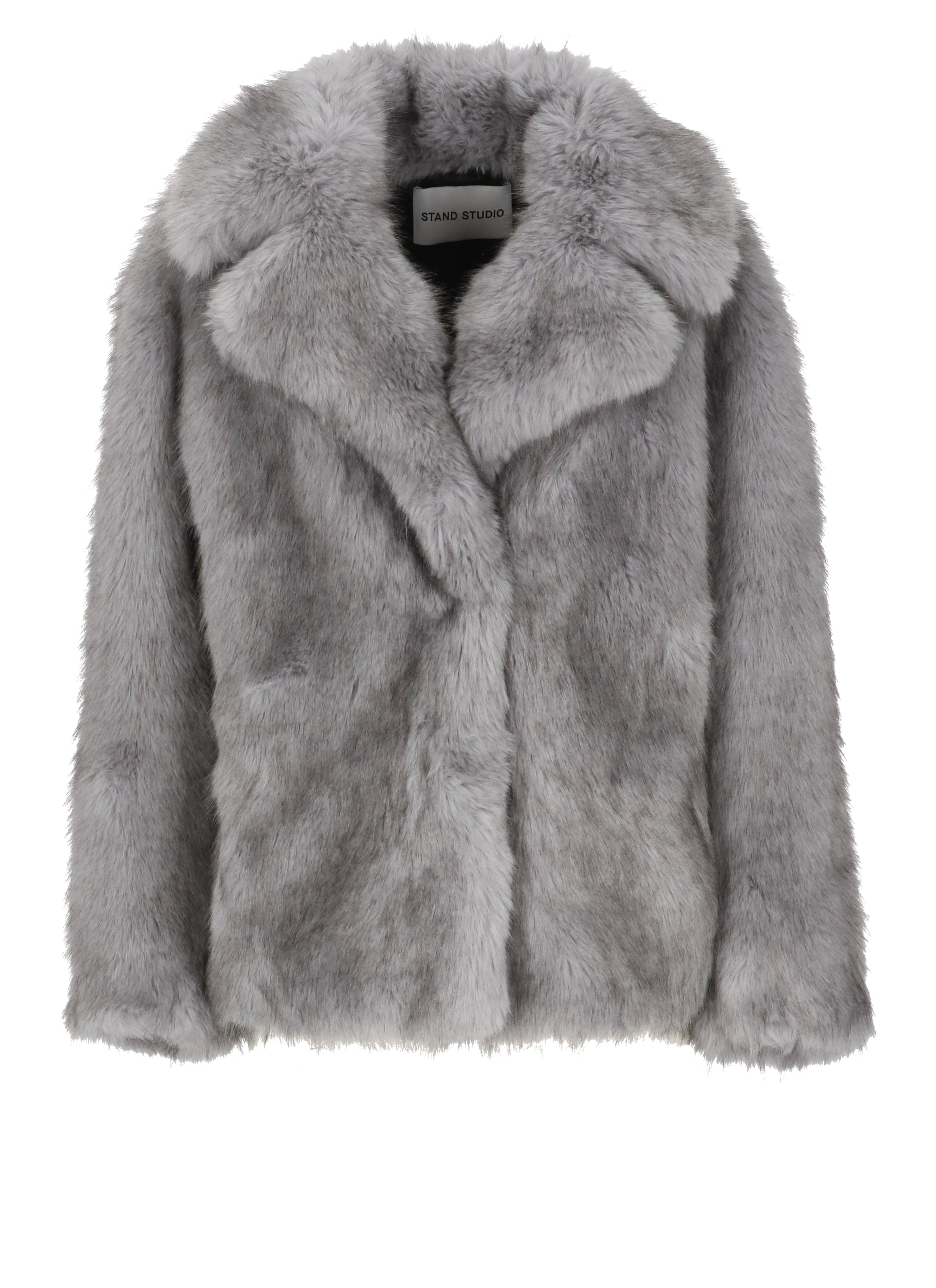 Stand Studio Coats Grey Polyester
