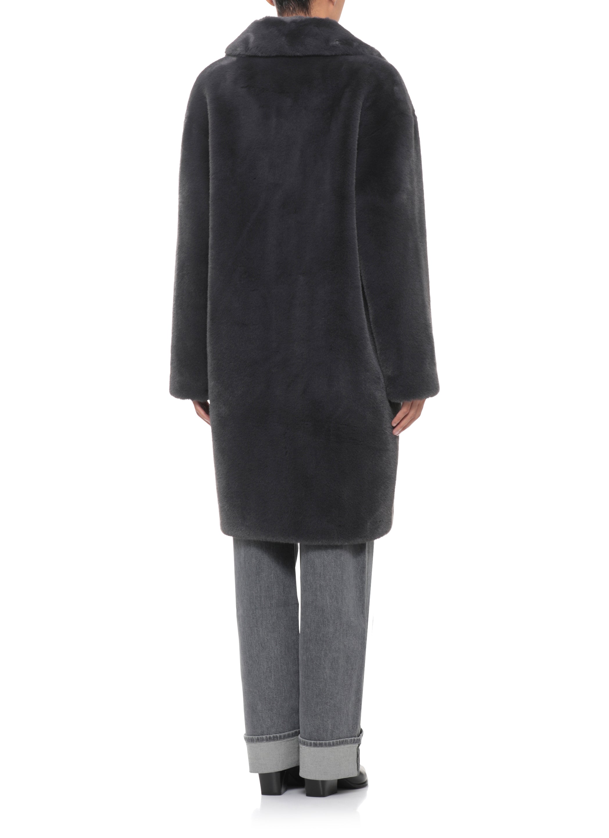 Stand Studio Coats Grey Polyester
