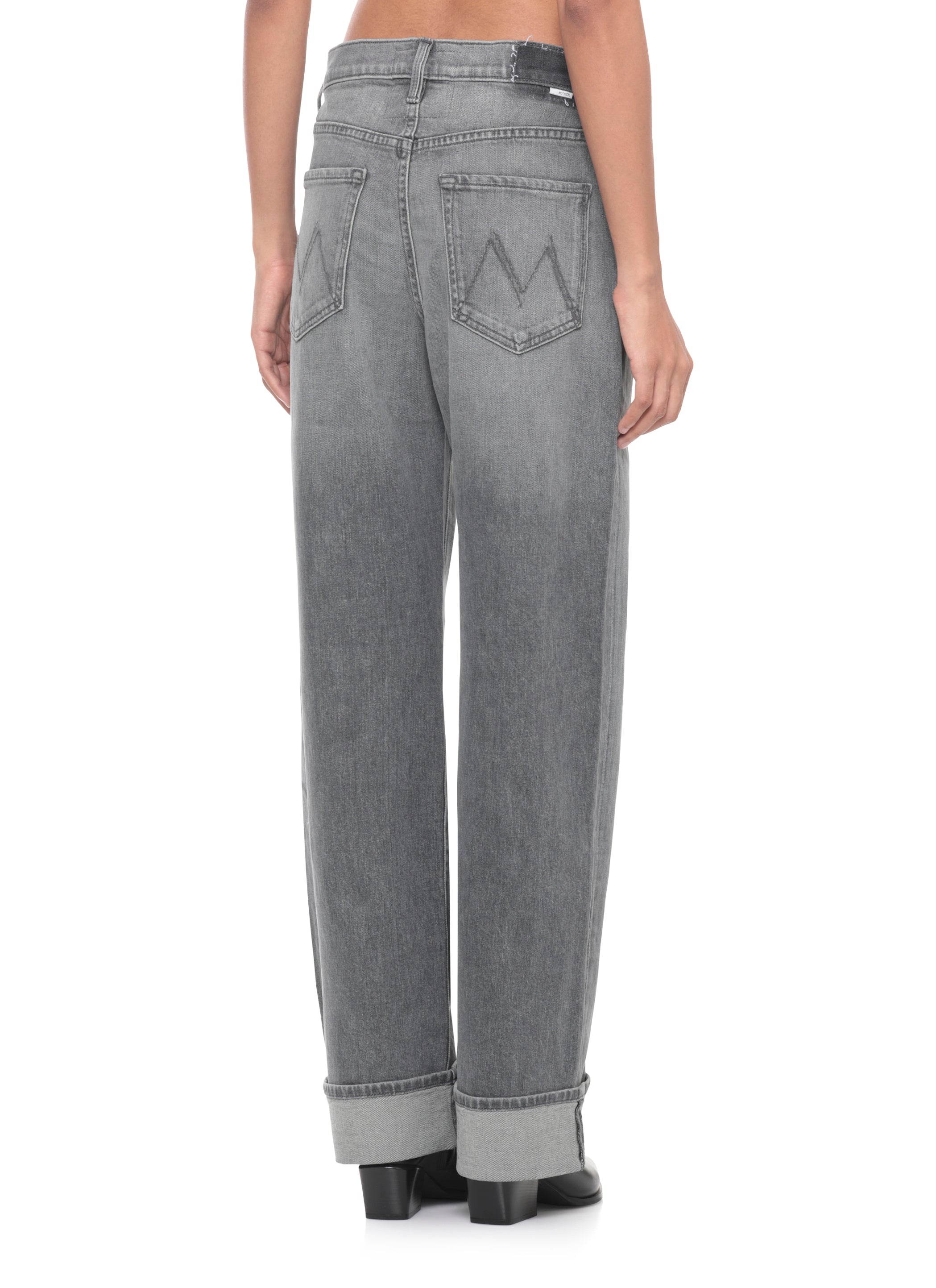 Mother Jeans Grey Cotton Elastane