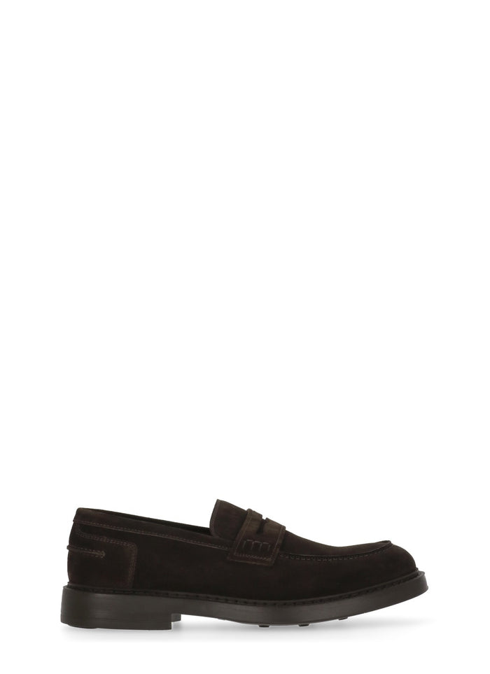Doucals Flat Shoes Brown Cowhide Sole: Rubber