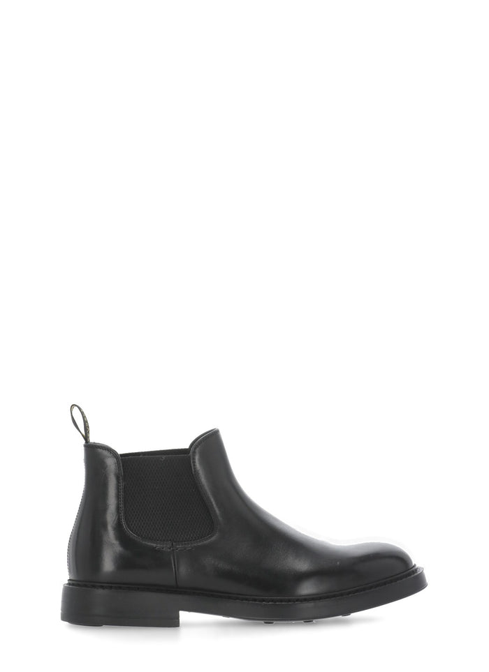 Doucals Boots Black Cowhide Sole: Rubber