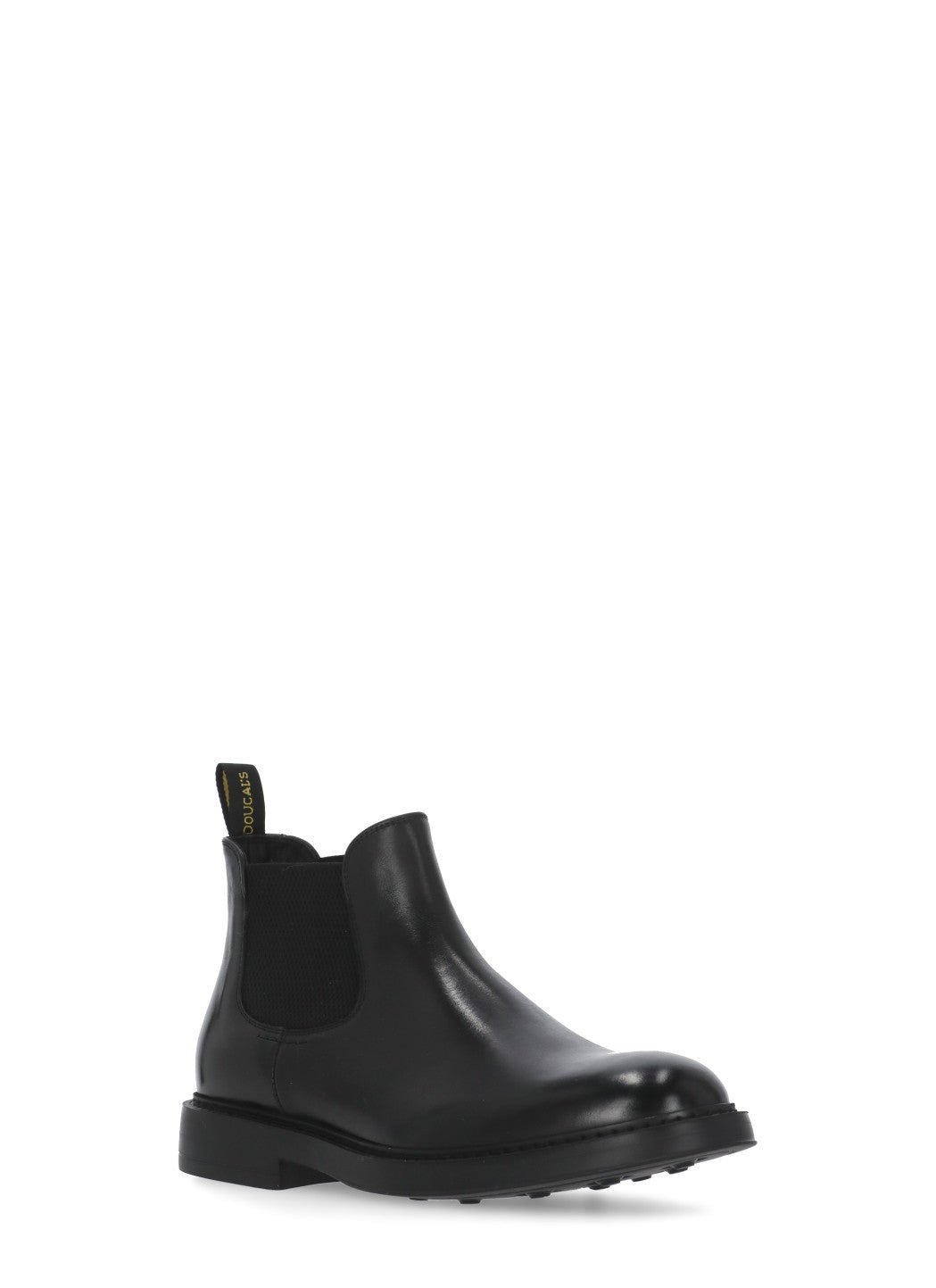 Doucals Boots Black Cowhide Sole: Rubber