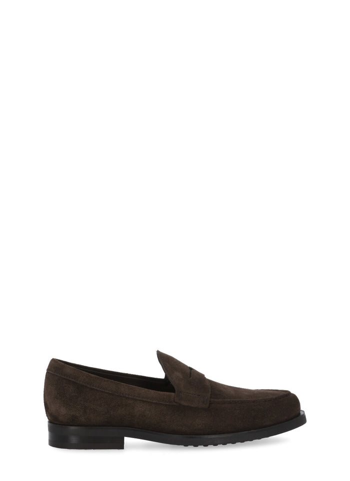 Tods Flat Shoes Brown Bovine Leather Sole: Rubber