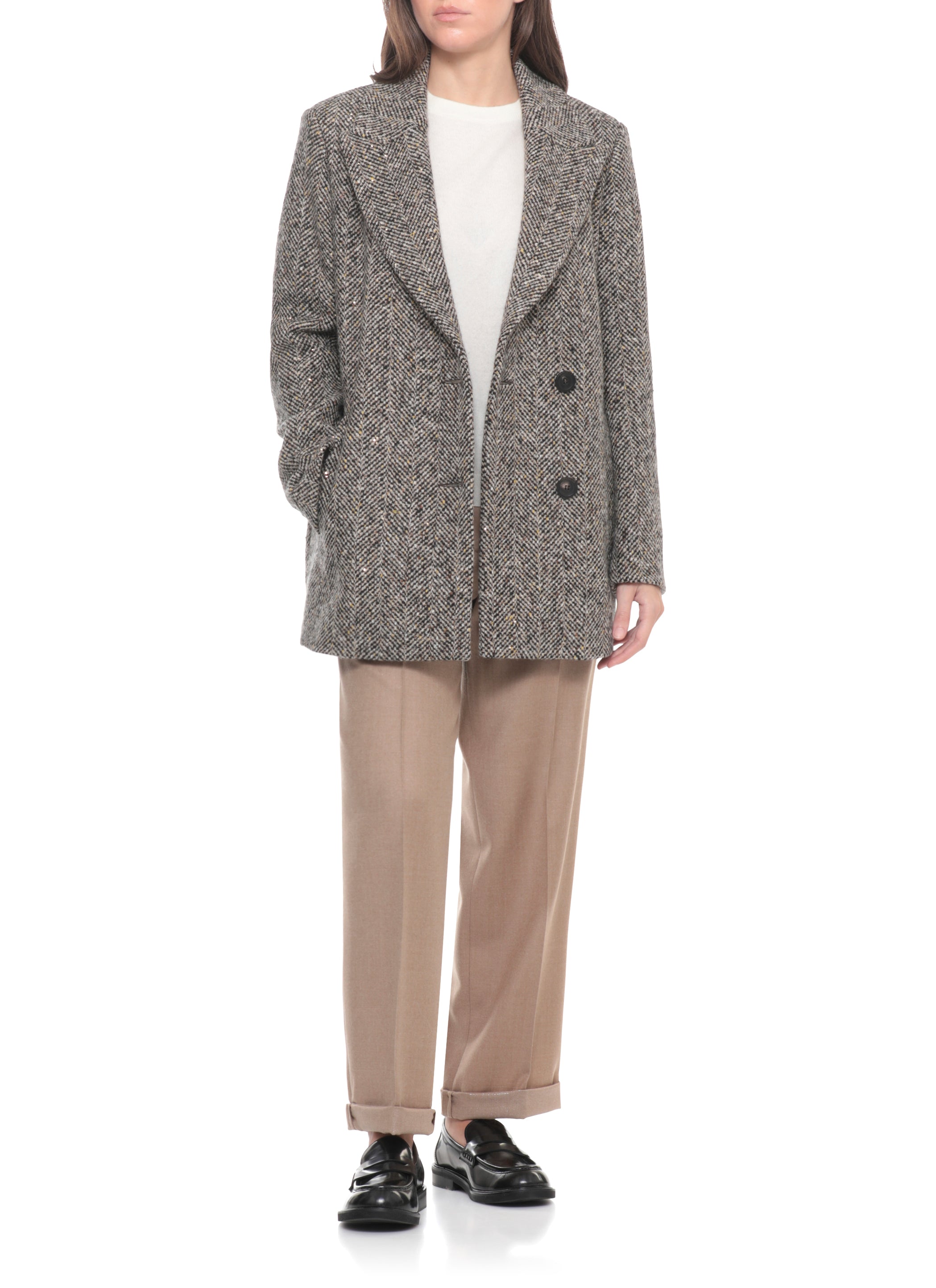 Peserico Coats Brown