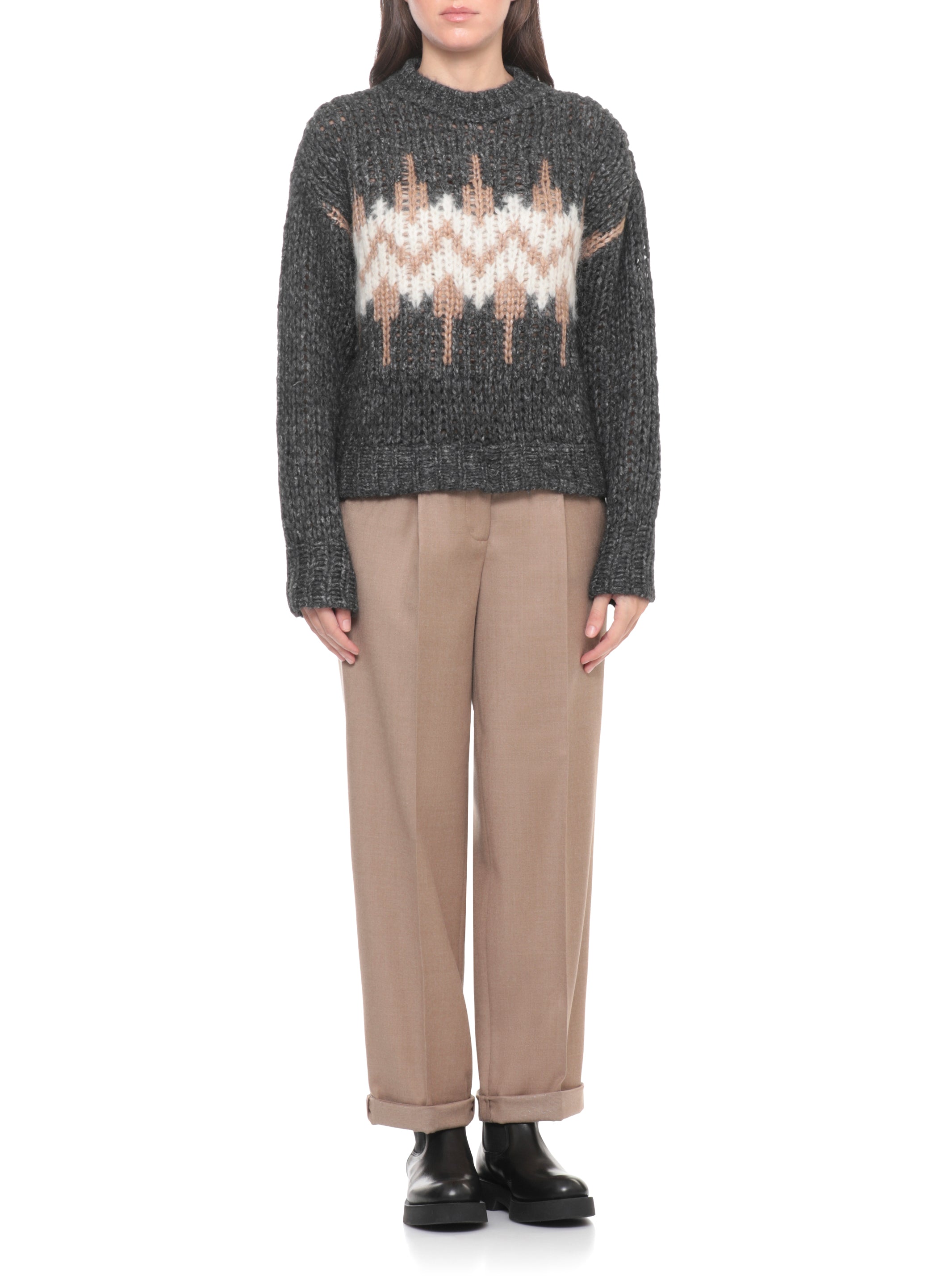 Peserico Sweaters Grey