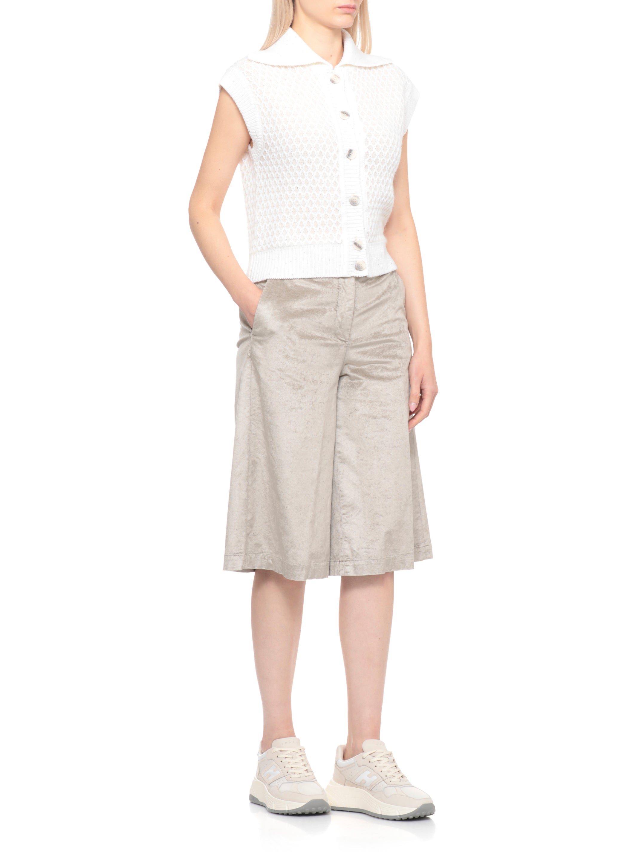 Peserico Sweaters Ivory Virgin Wool