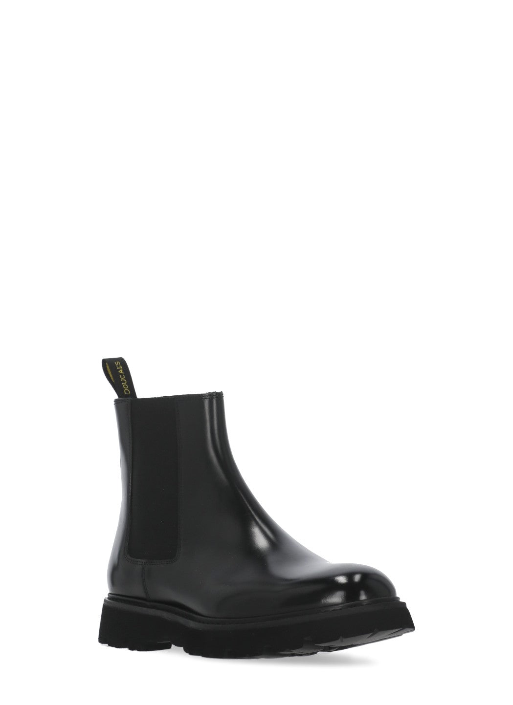 Doucals Boots Black Cowhide Sole: Rubber