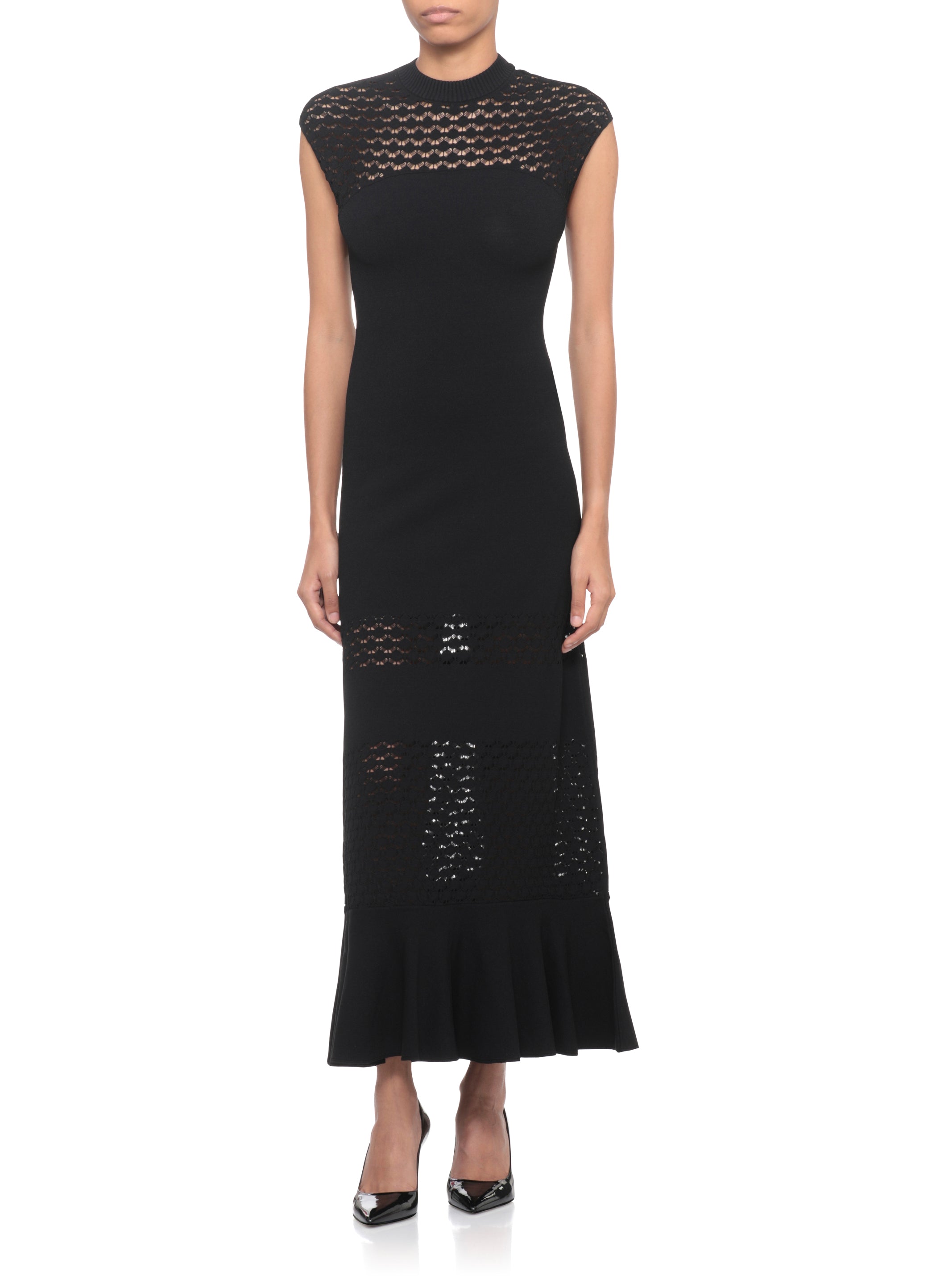 Lanvin Dresses Black Viscose Polyester