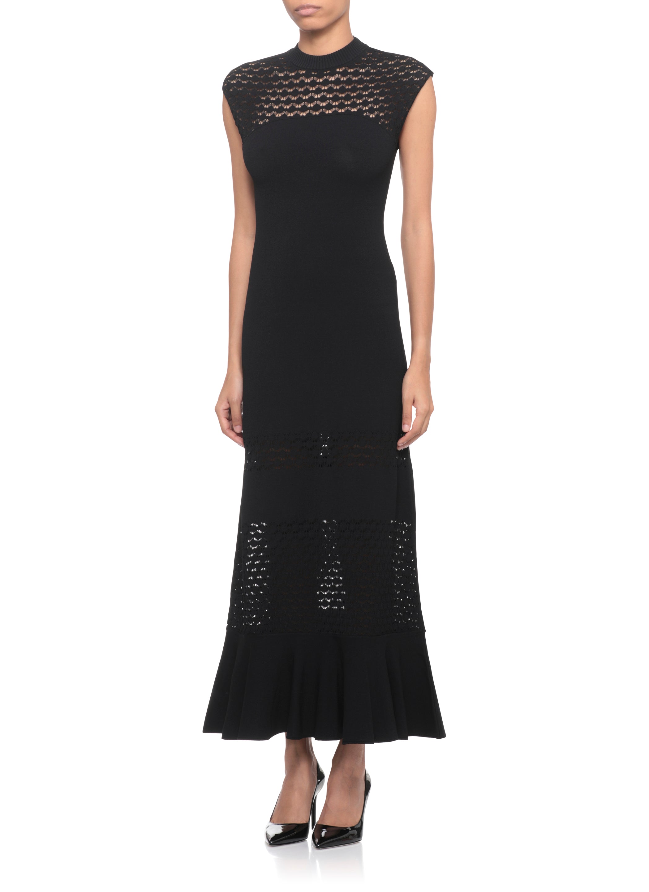 Lanvin Dresses Black Viscose Polyester