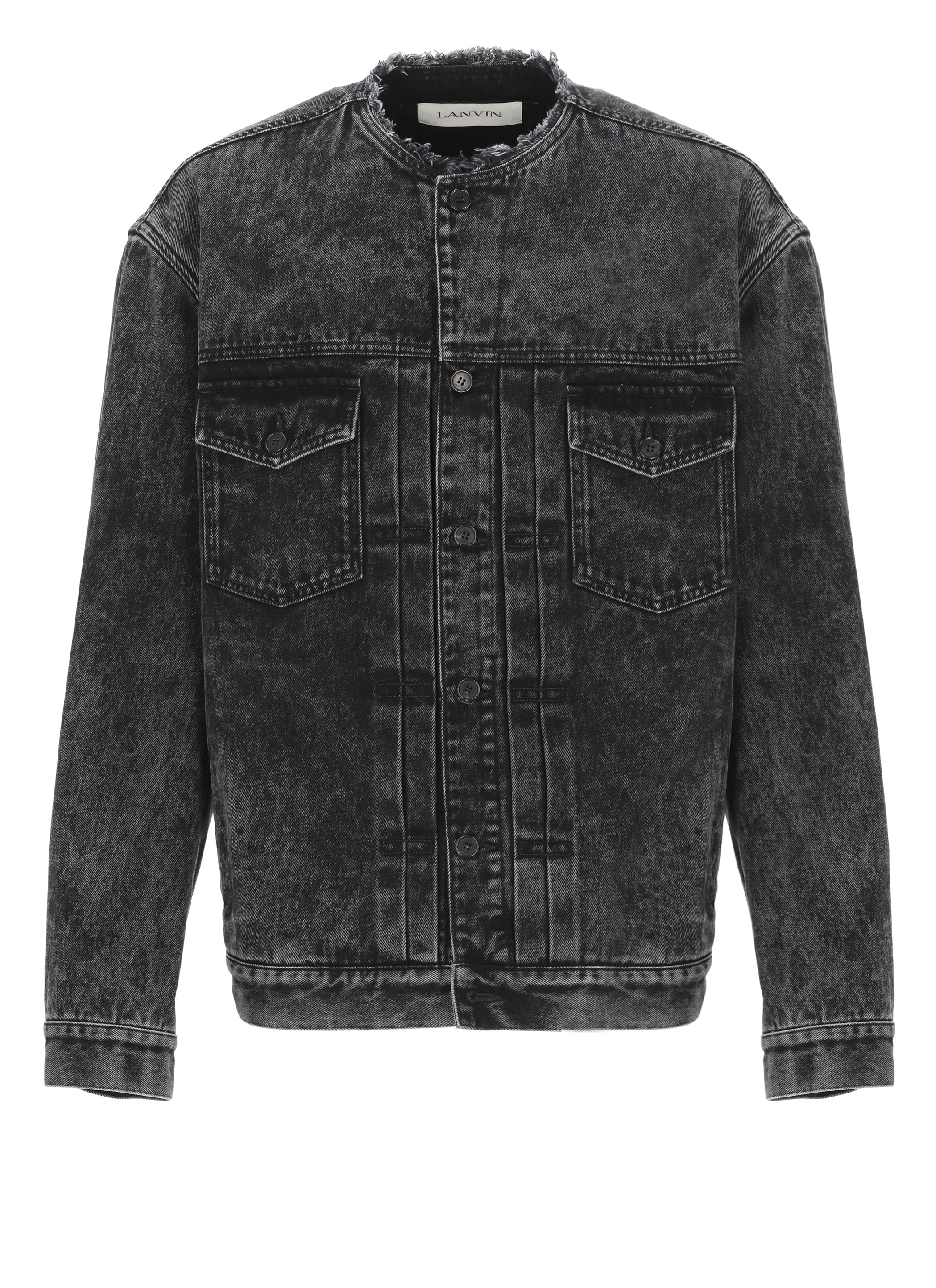 Lanvin Coats Black Cotton