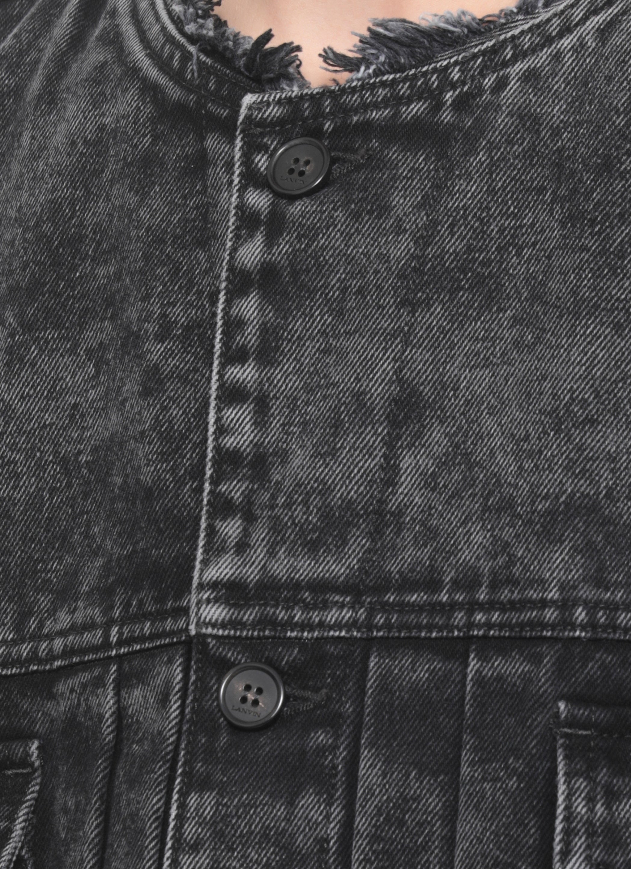Lanvin Coats Black Cotton