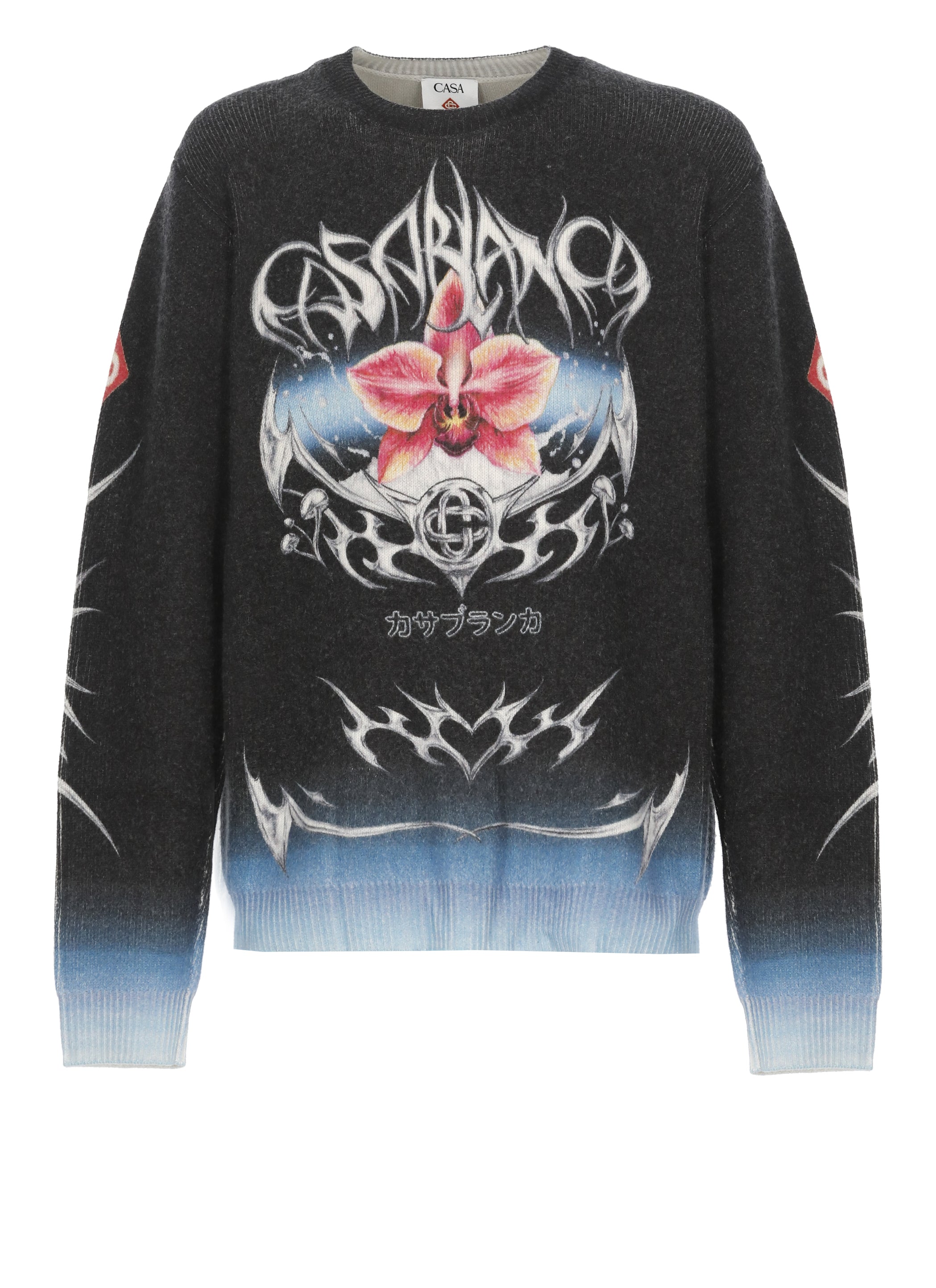 Casablanca Sweaters Black Wool Cachemire