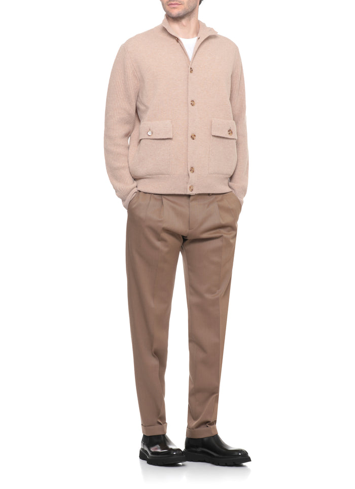 Lardini Coats Beige Wool Polyamide