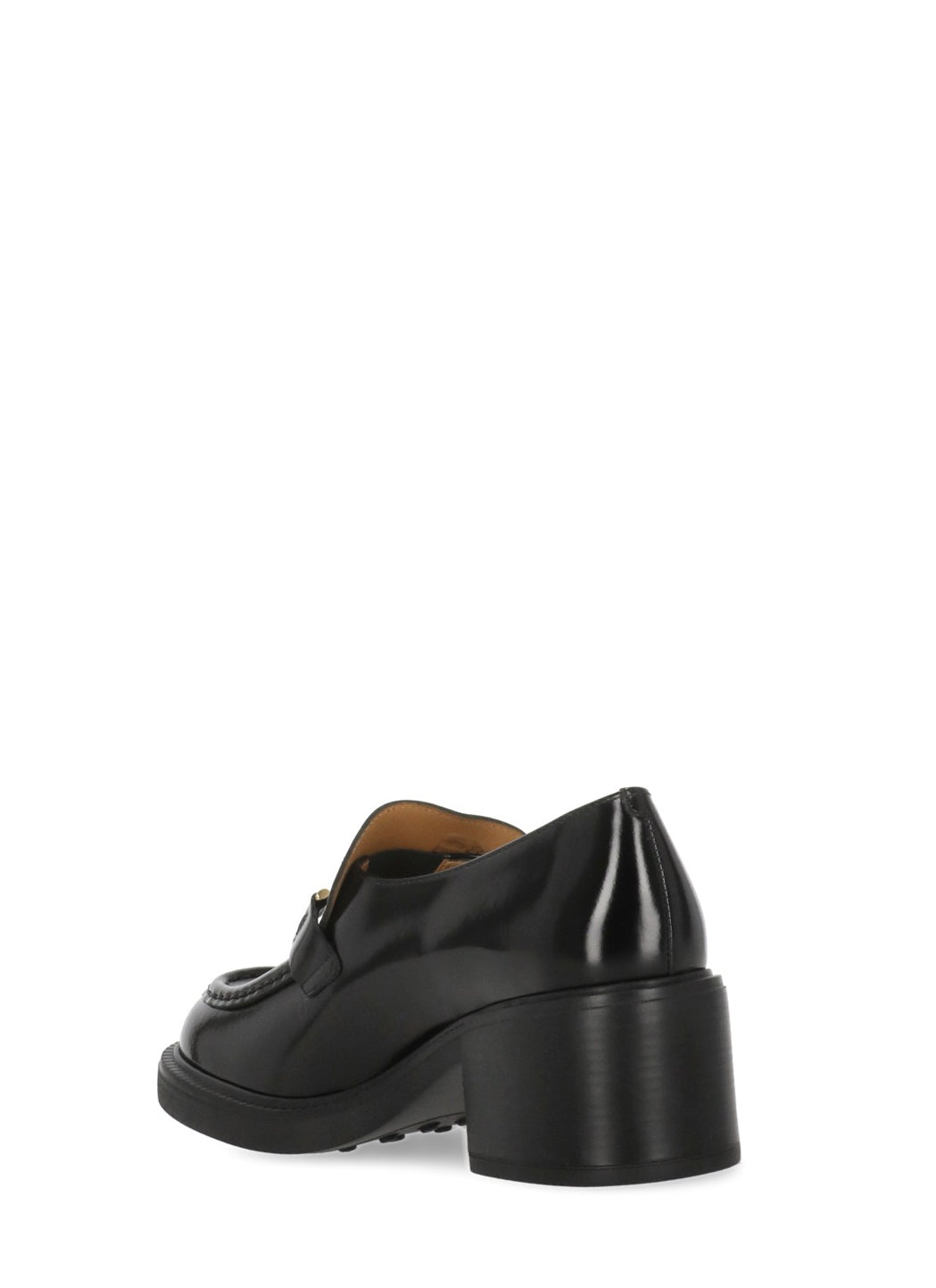 Tods With Heel Black Calf Leather