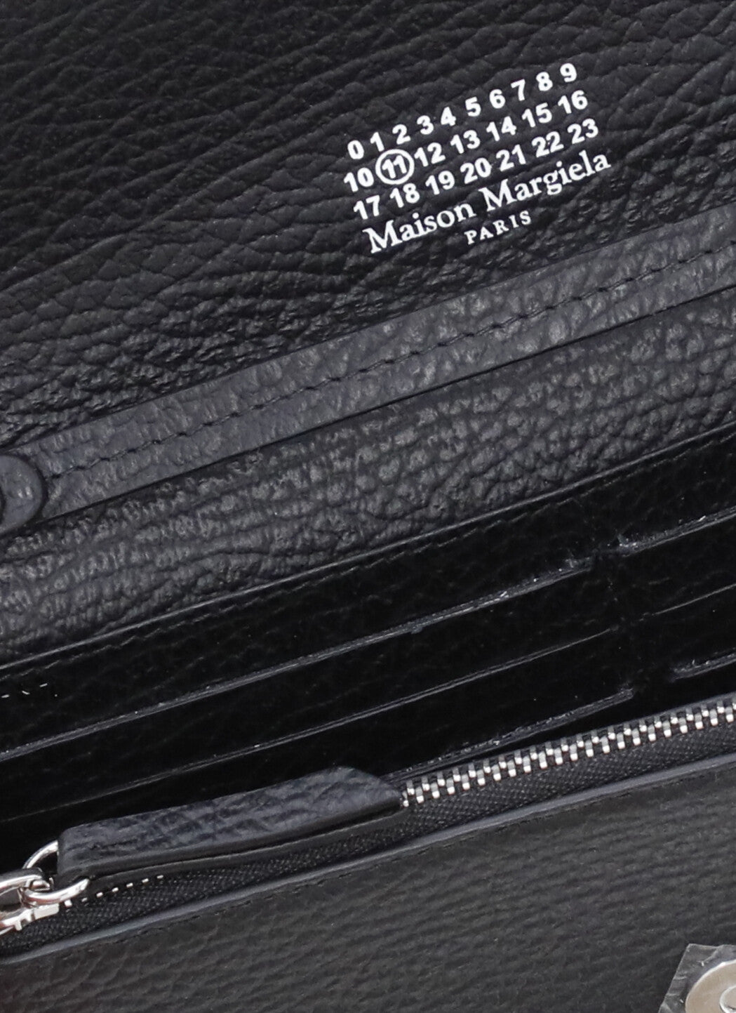 Maison Margiela Wallets Black Cow Leather Lining: Viscose