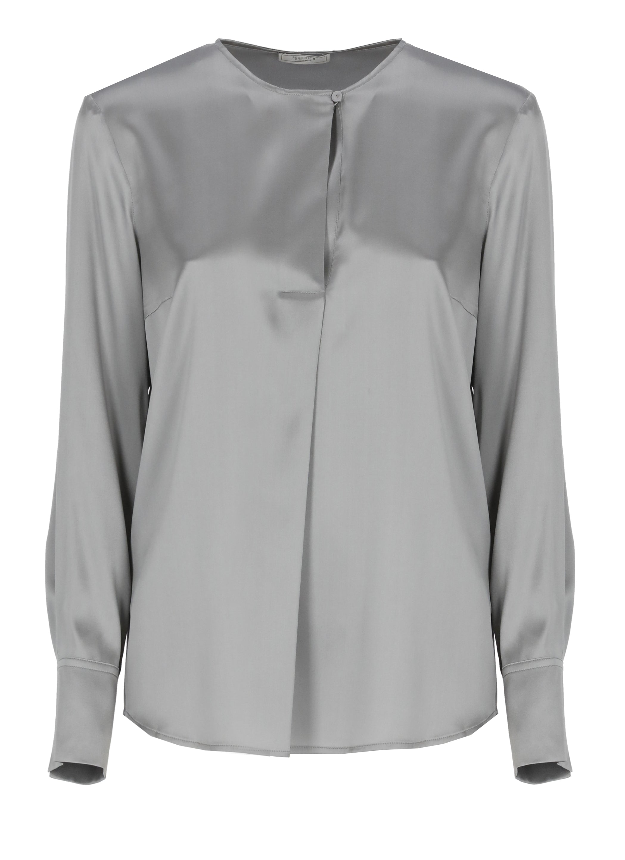 Peserico Shirts Grey Silk Elastane