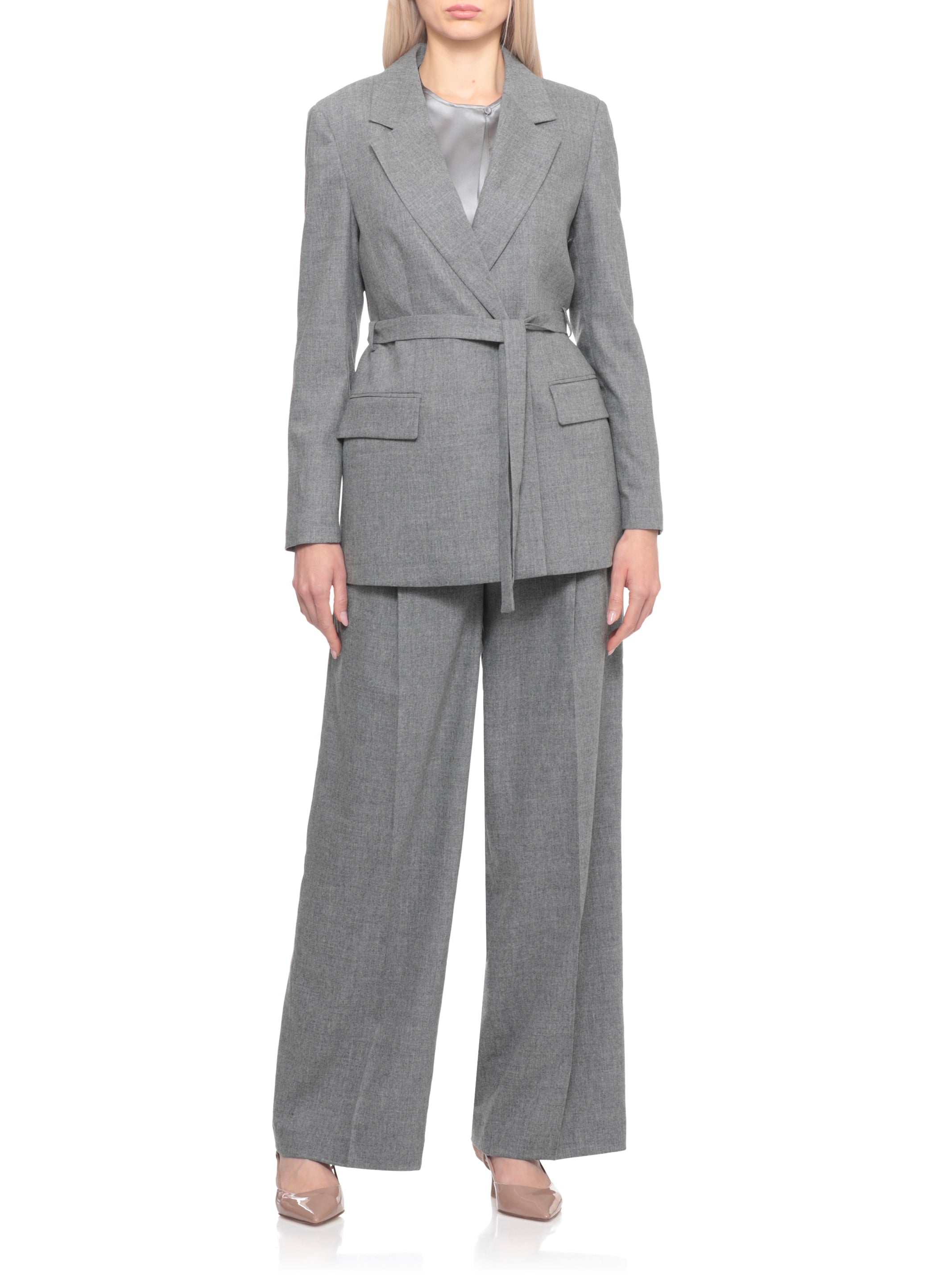Peserico Shirts Grey Silk Elastane