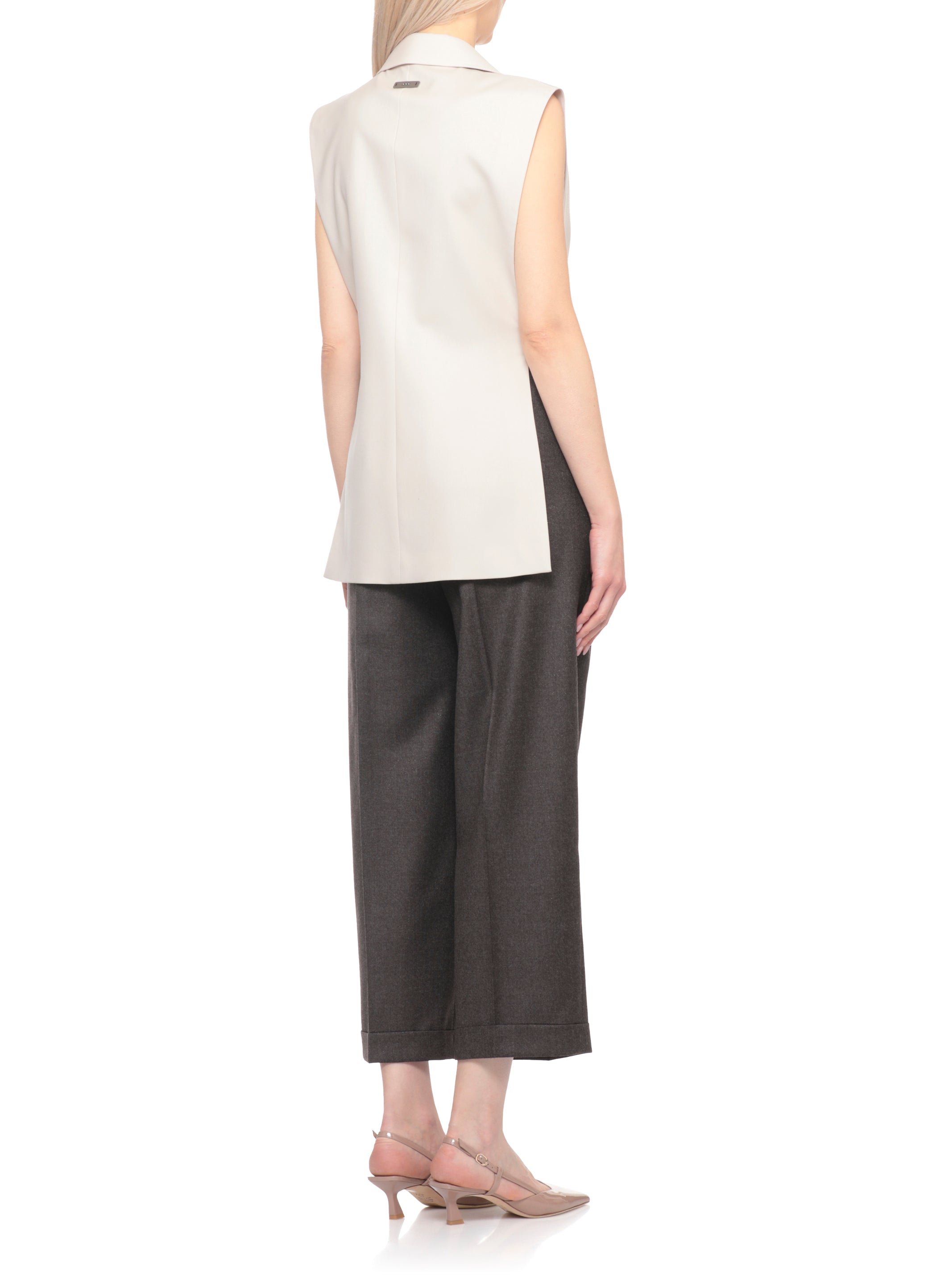 Peserico Aurea Sweaters Beige Virgin Wool Lining: Viscose