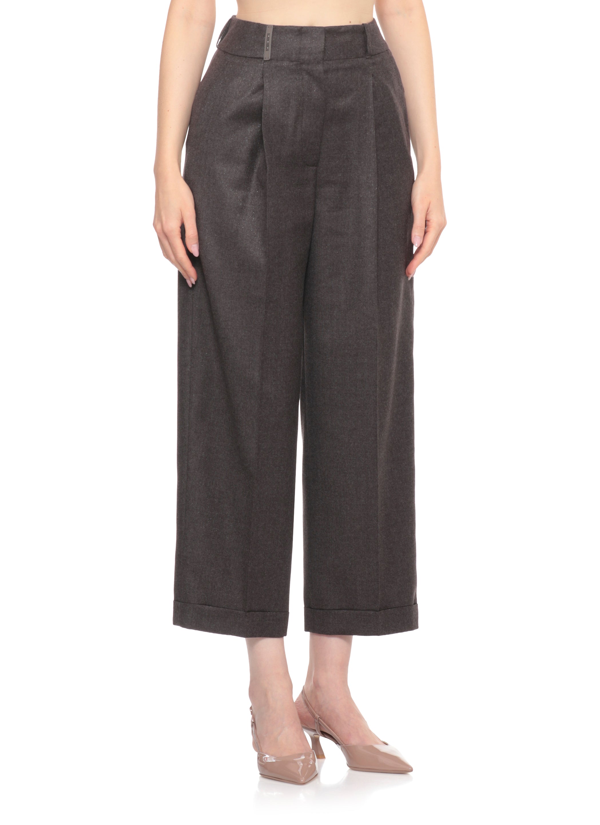 Peserico Trousers Brown