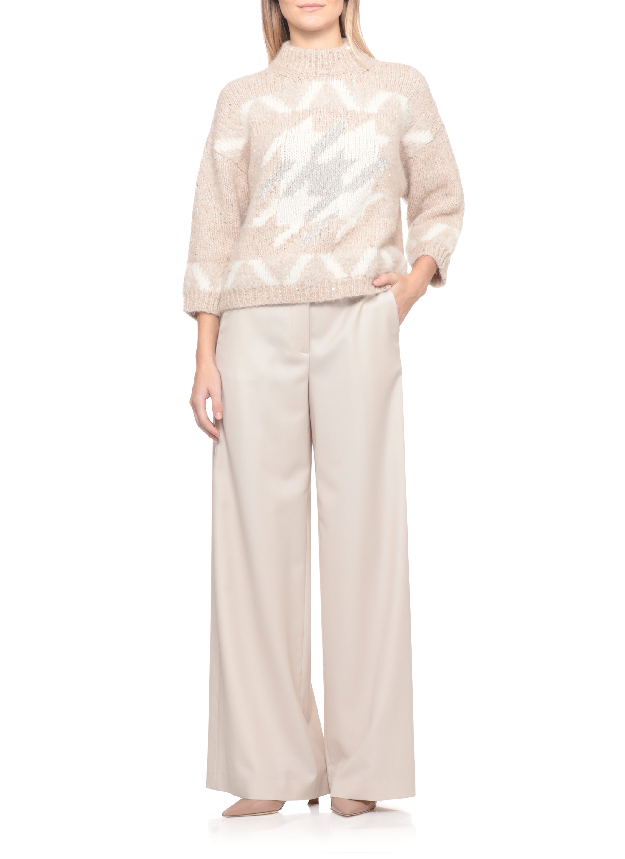 Peserico Aurea Sweaters Beige