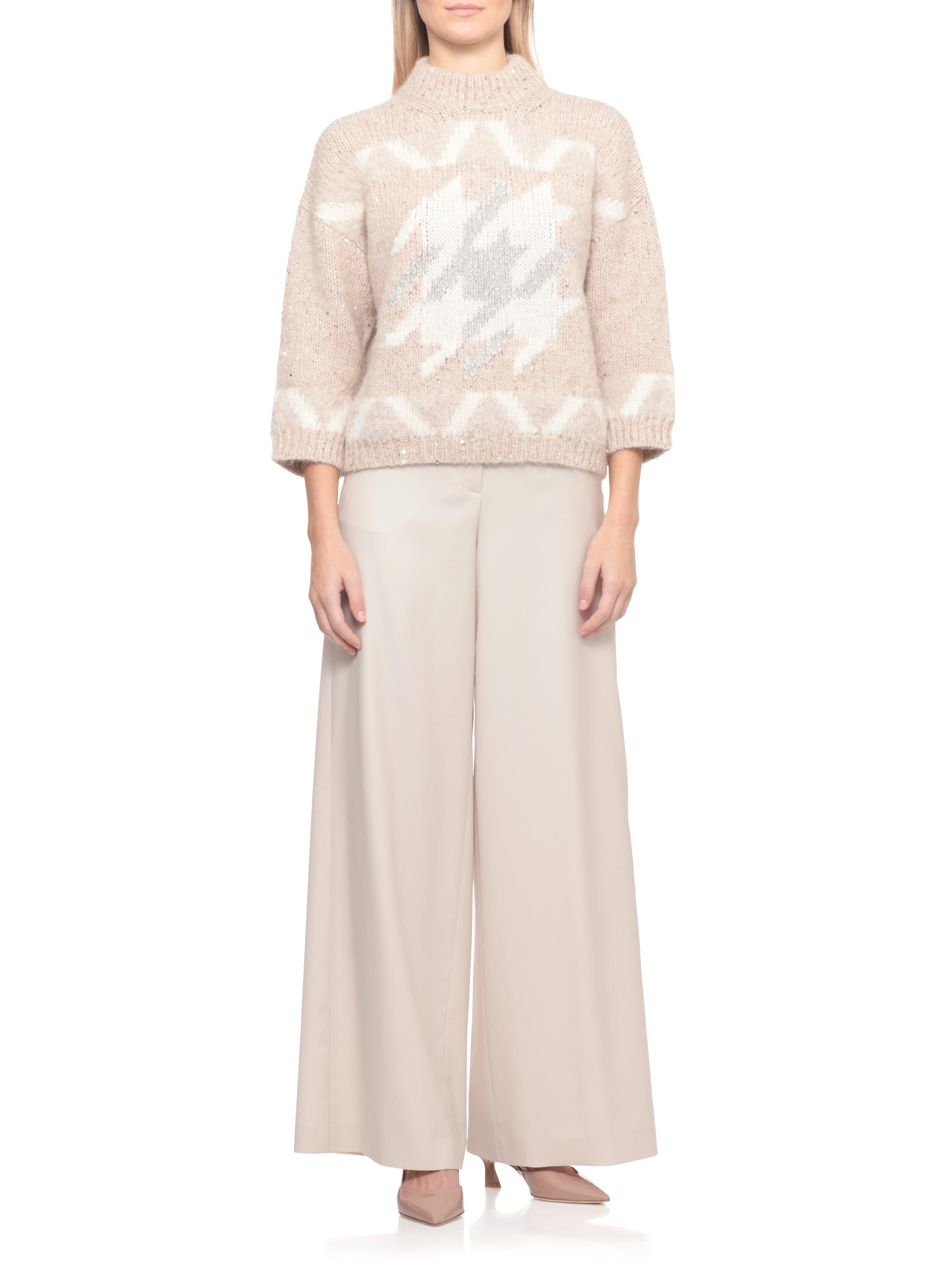 Peserico Aurea Sweaters Beige