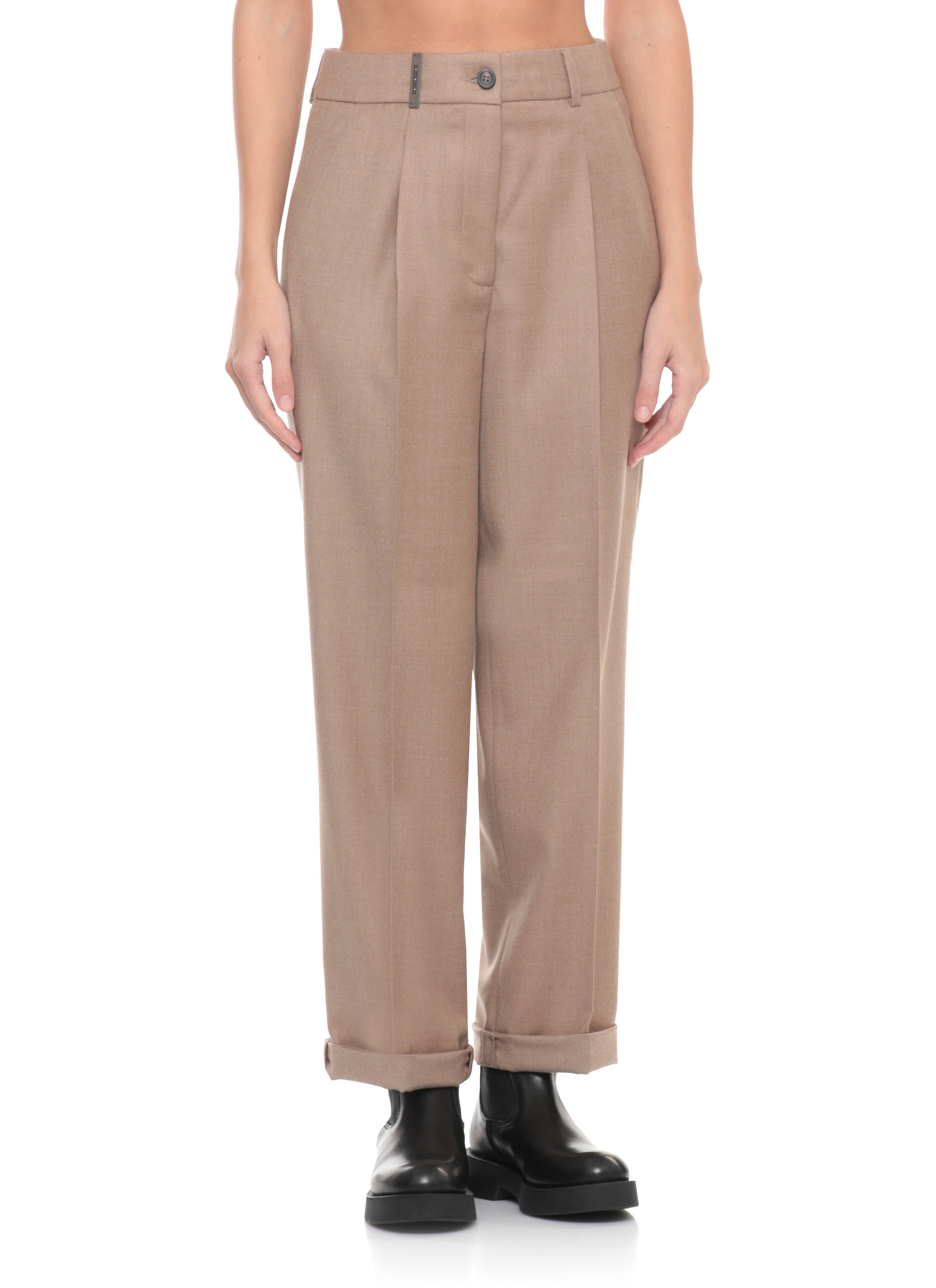 Peserico Trousers Beige