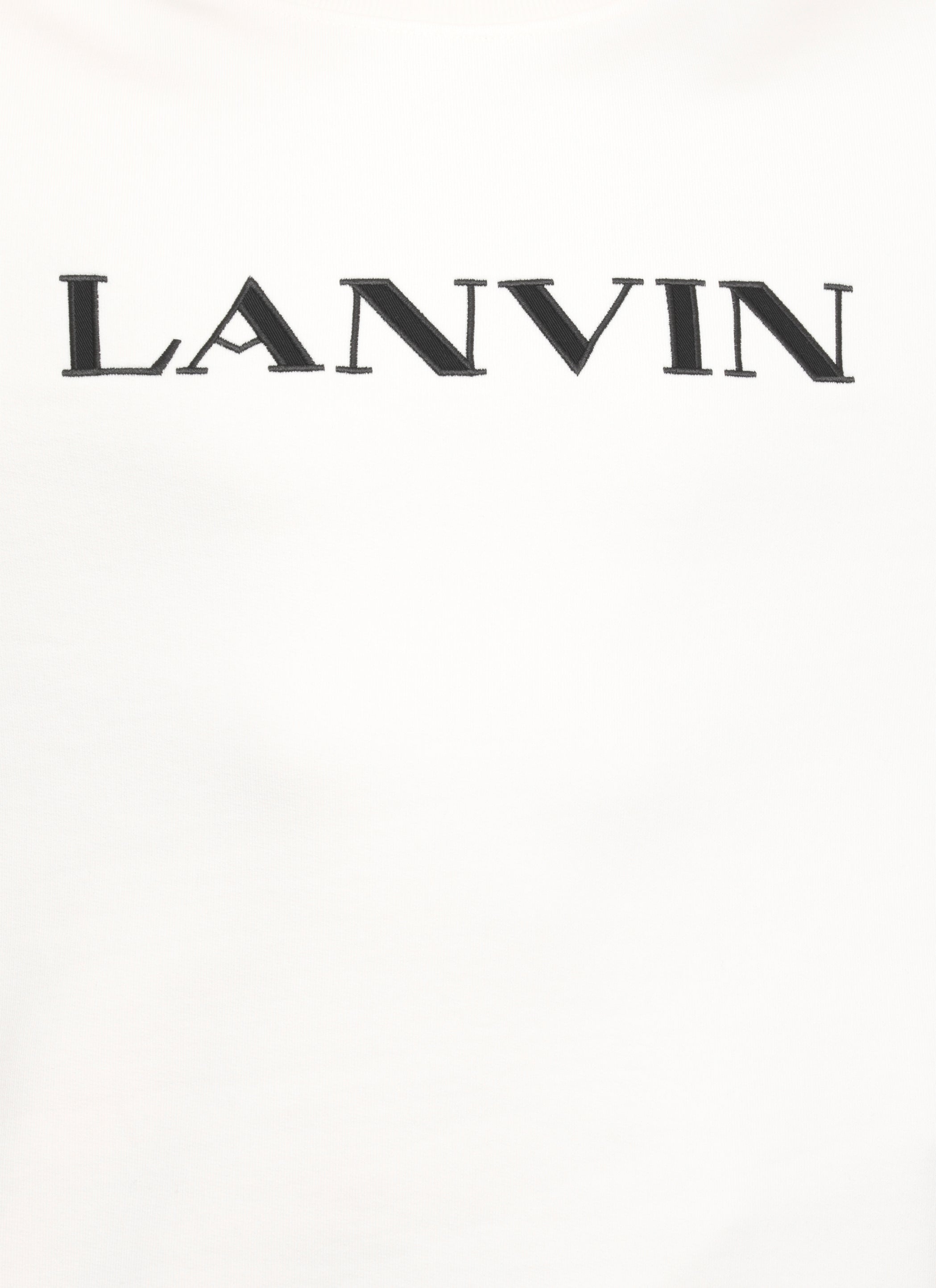 Lanvin Sweaters Ivory Cotton Accessories: Polyester