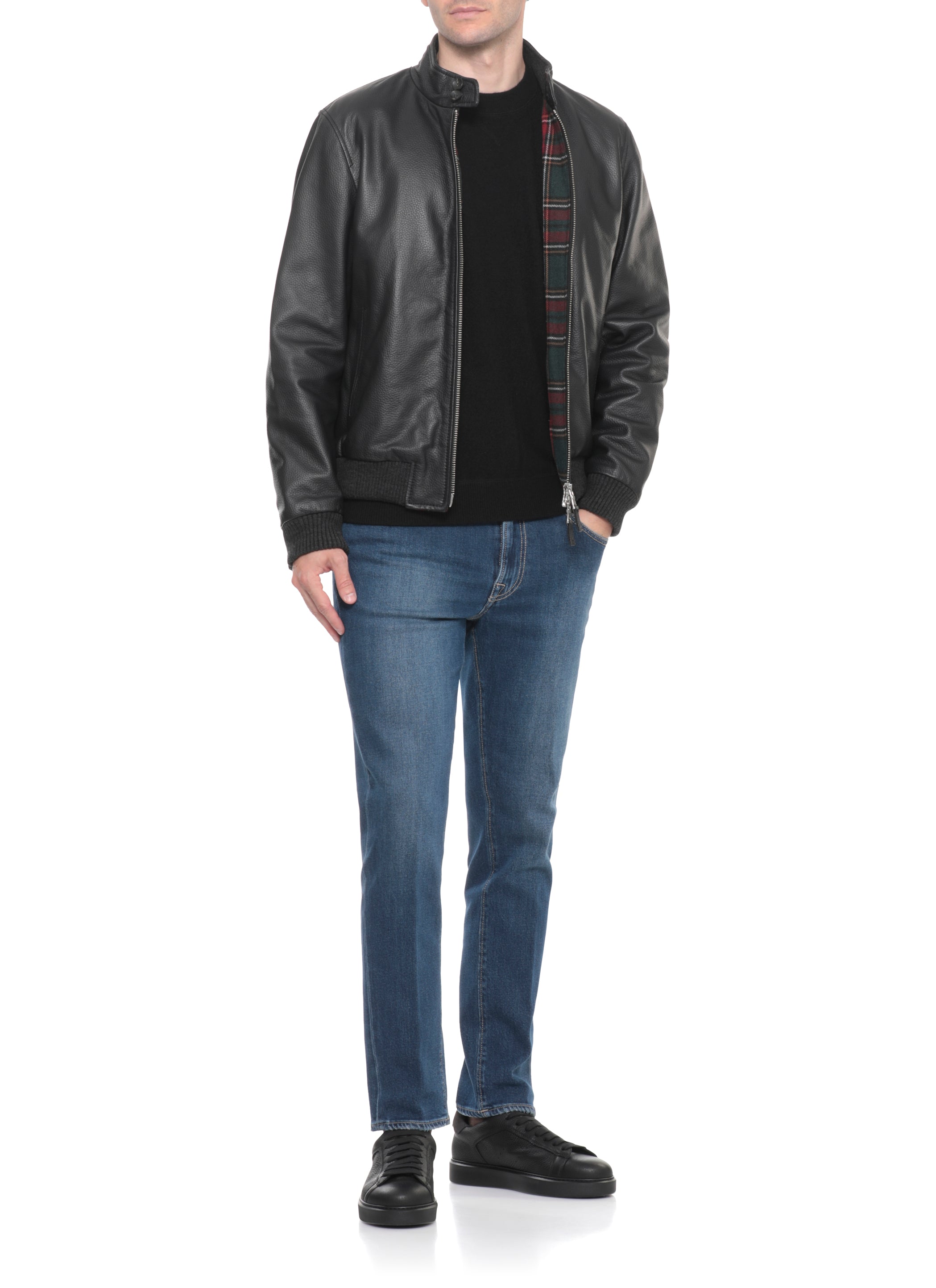The Jack Leathers Jackets Black