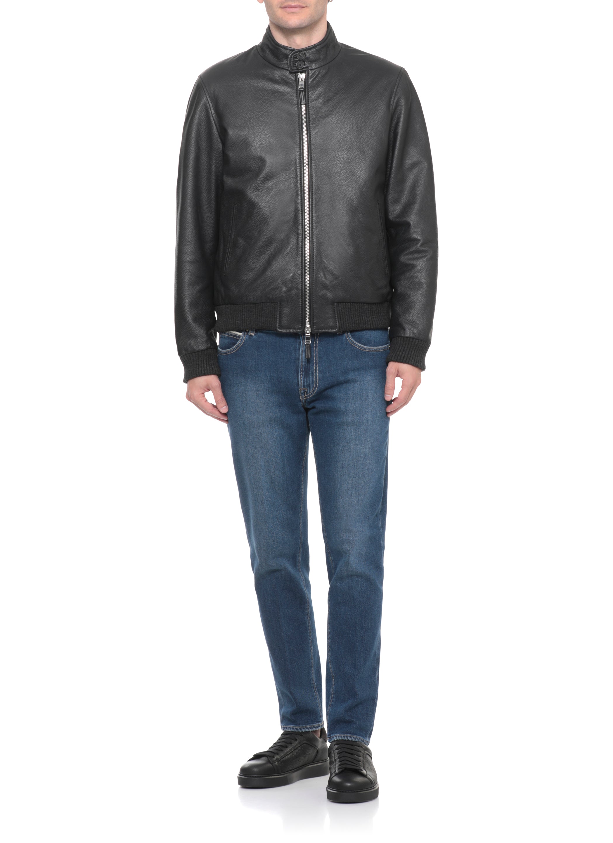 The Jack Leathers Jackets Black
