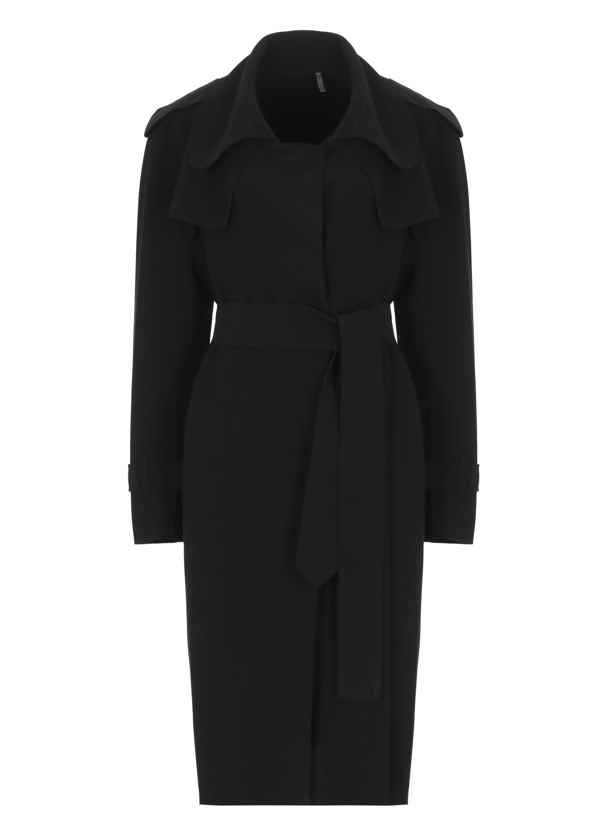 Norma Kamali Coats Black Polyester Spandex