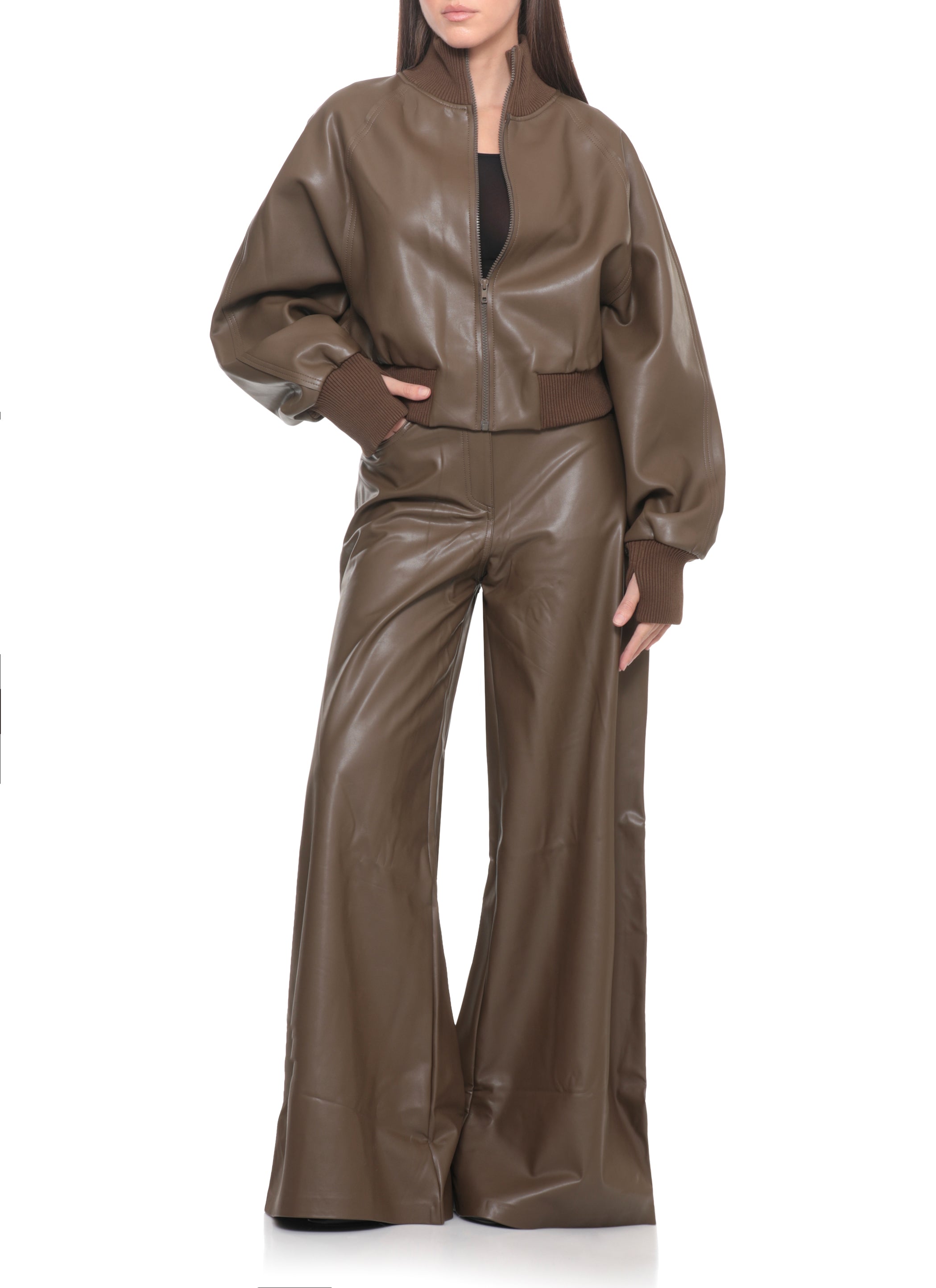 Norma Kamali Trousers Brown