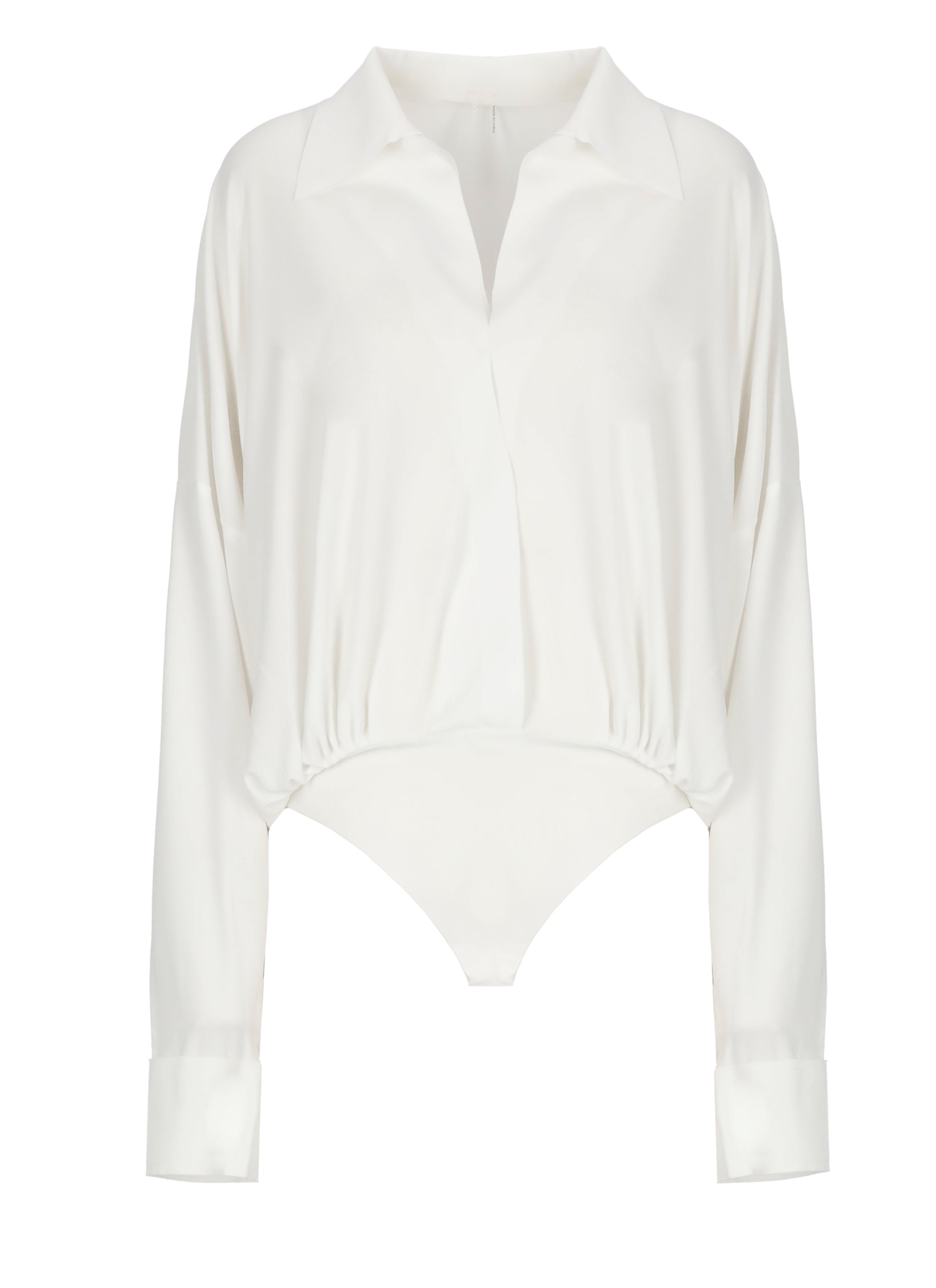 Norma Kamali Top White Polyester Spandex