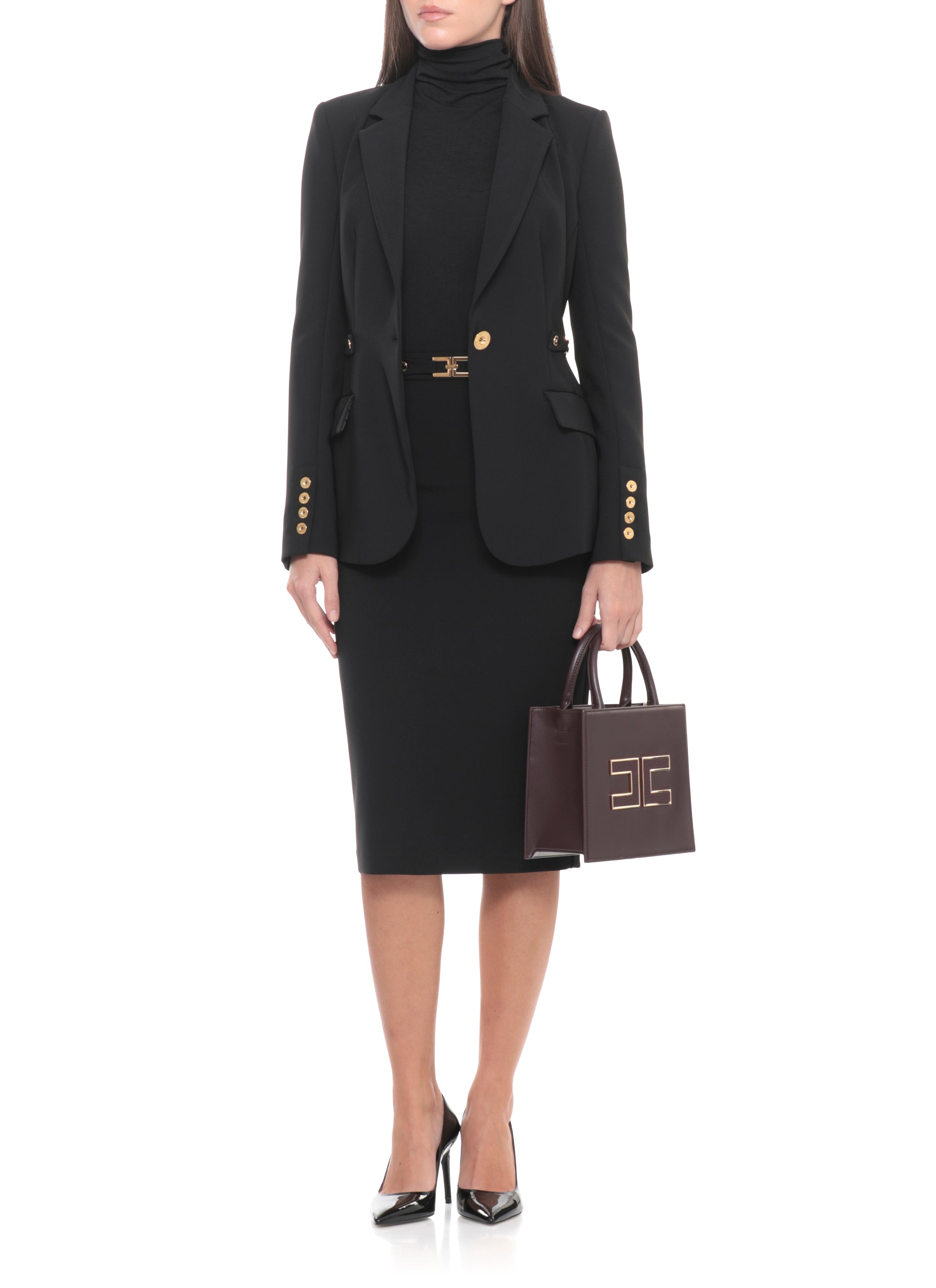 Elisabetta Franchi Jackets Black