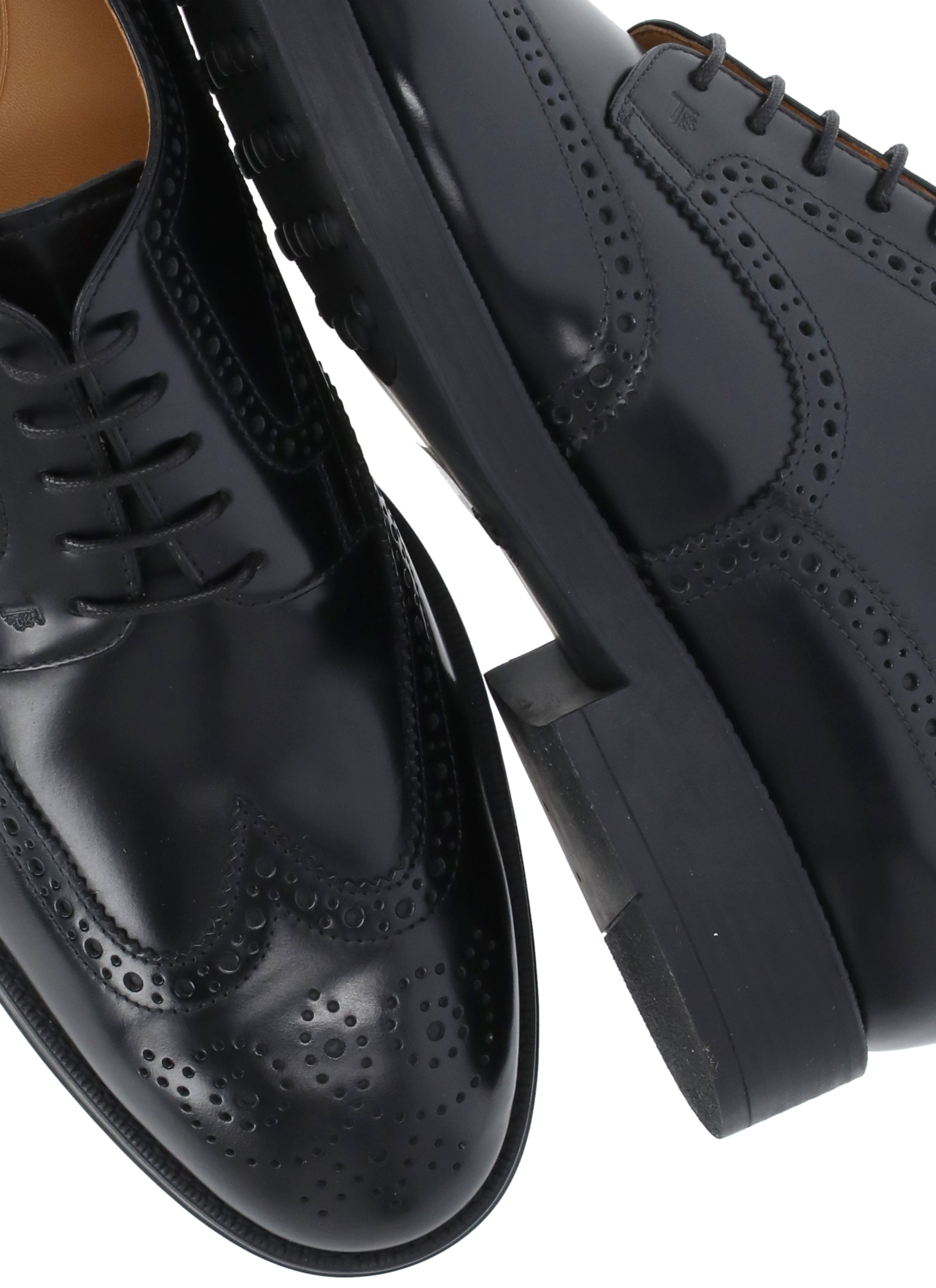 Tods Flat shoes Black Cowhide Sole: Rubber