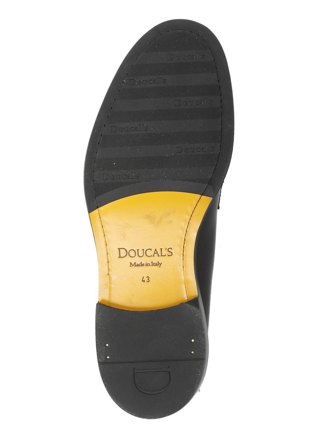 Doucals Flat Shoes Black Cowhide Sole: Rubber