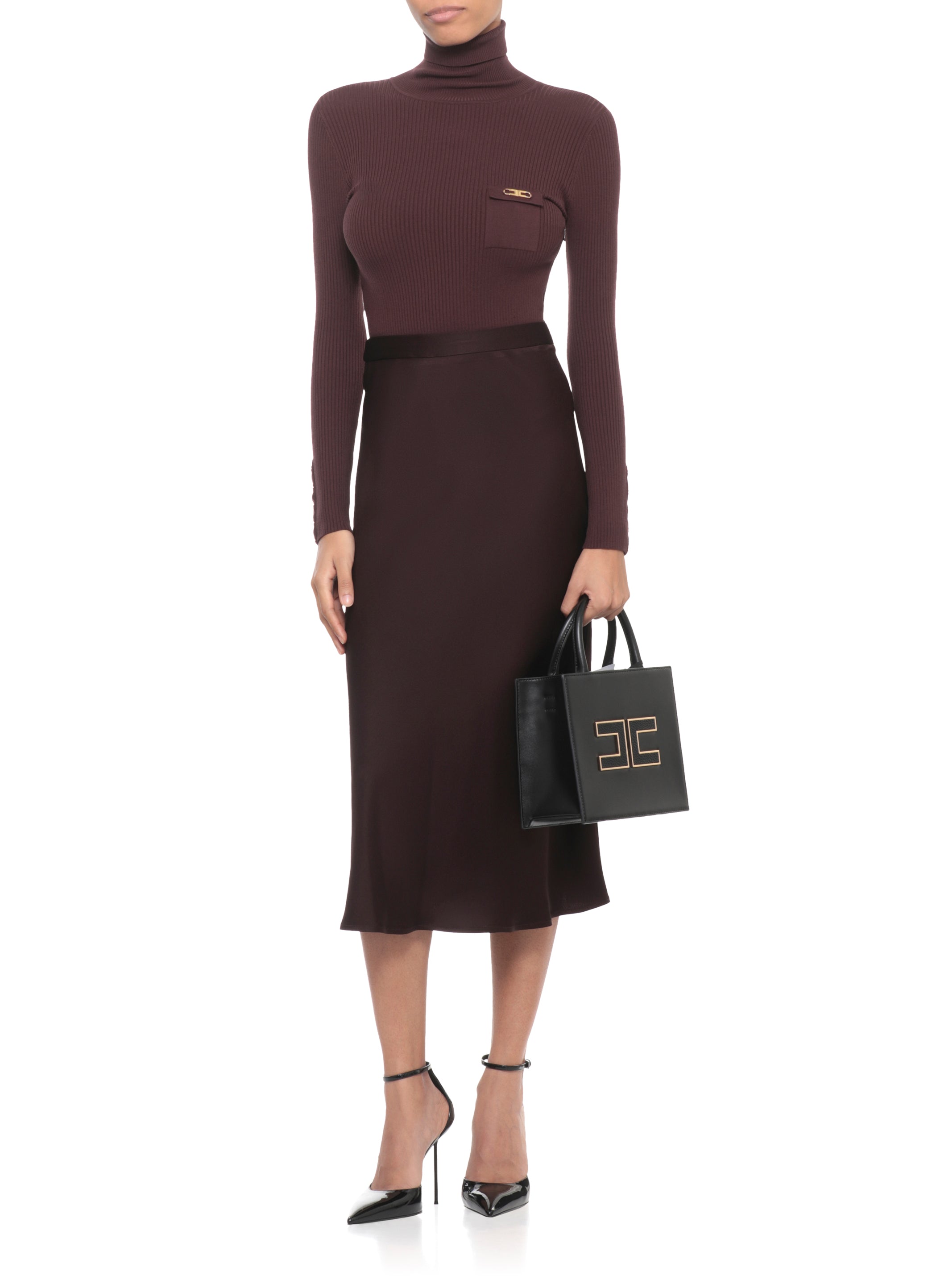 Elisabetta Franchi Dresses Bordeaux