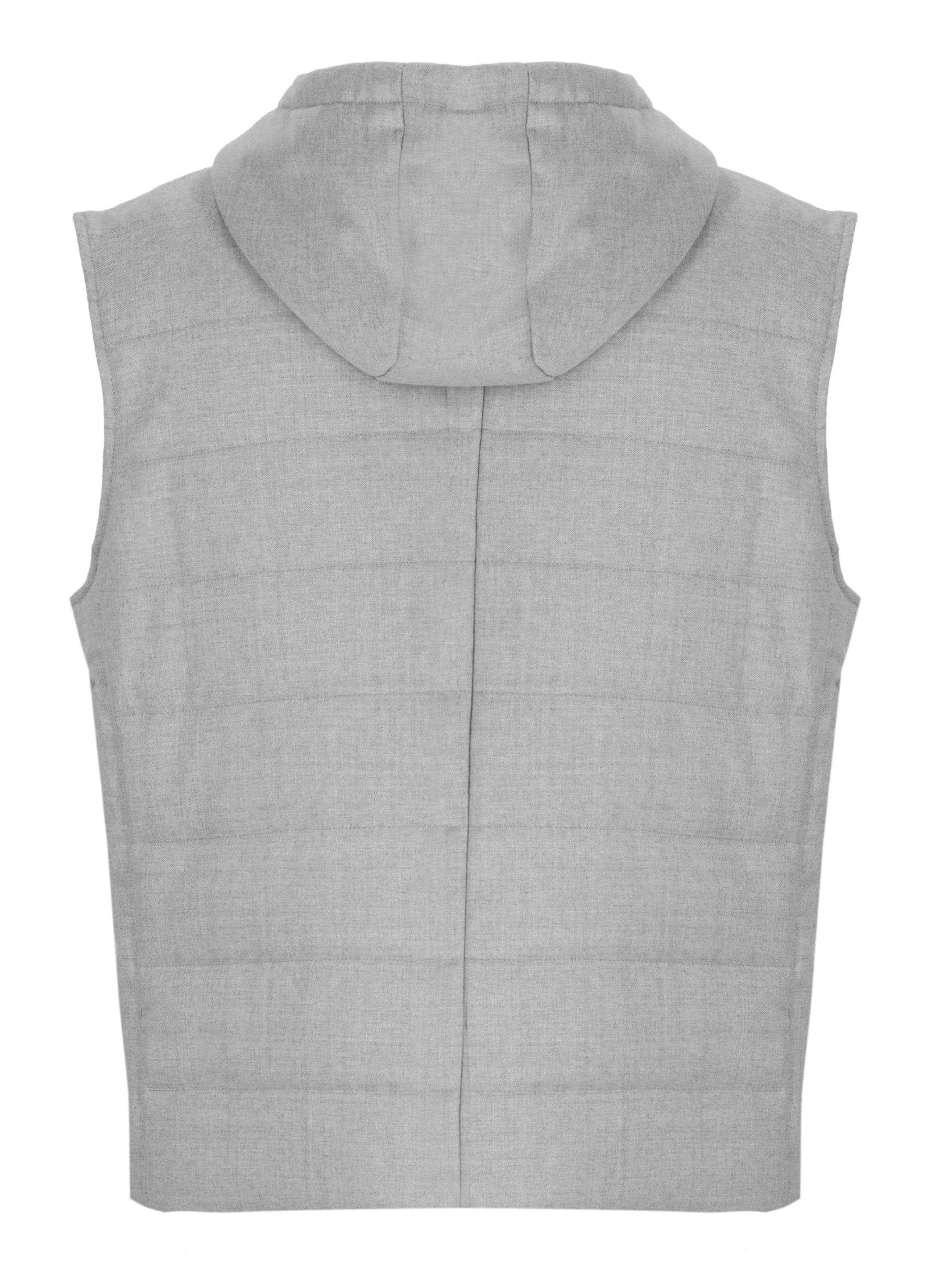 Lubiam Coats Grey Wool Elastane
