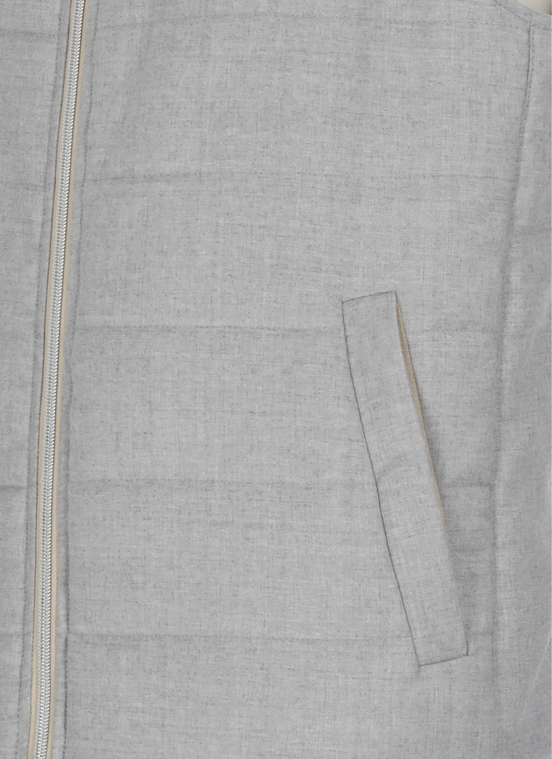 Lubiam Coats Grey Wool Elastane