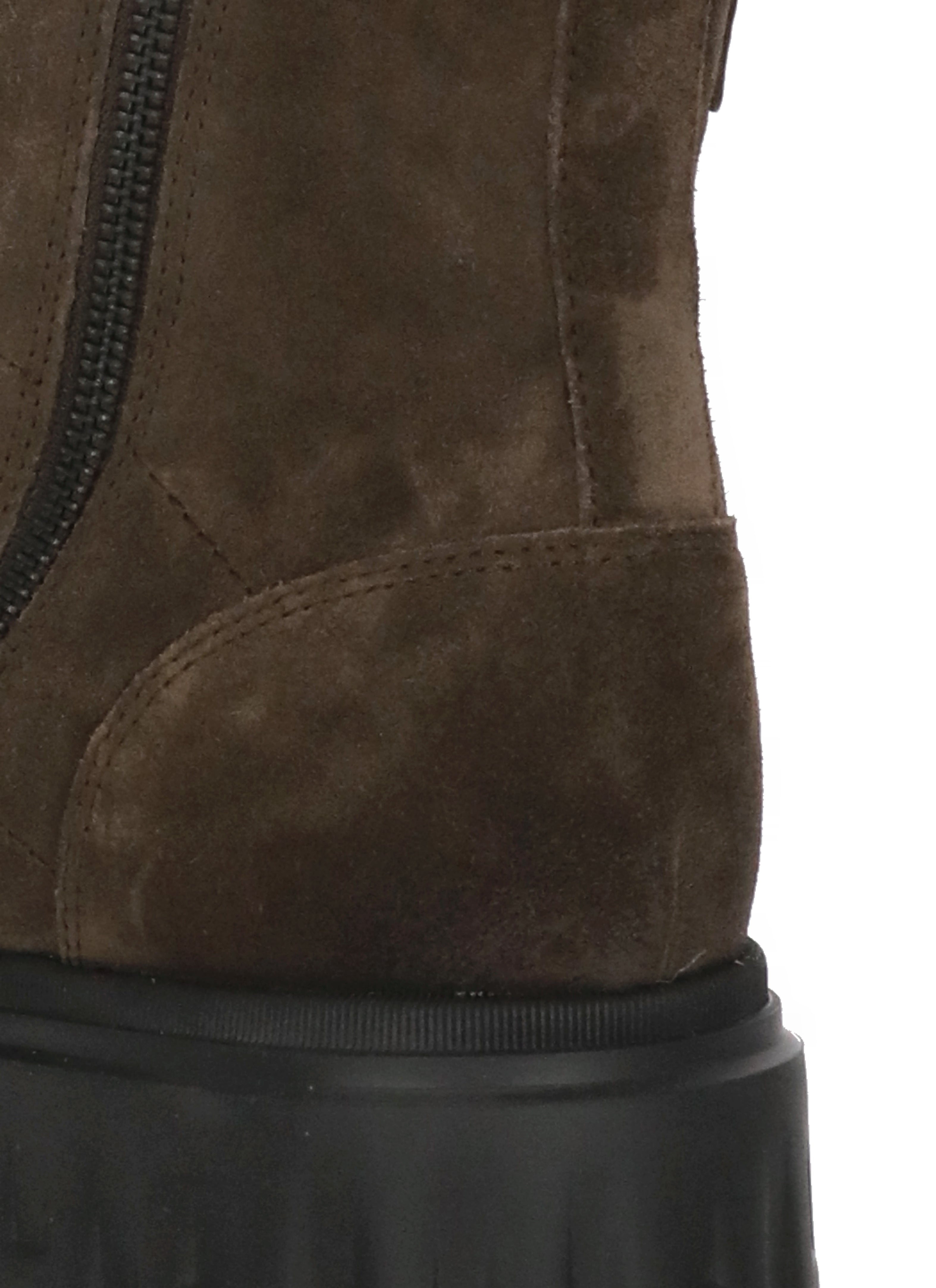 Hogan Boots Brown Cowhide Sole: Rubber