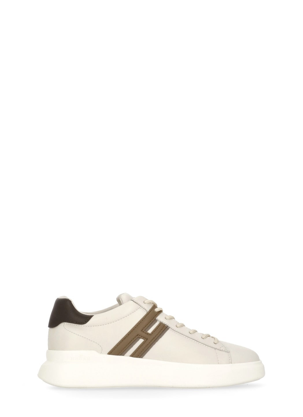 Hogan Sneakers Ivory Cow Leather Sole: Rubber